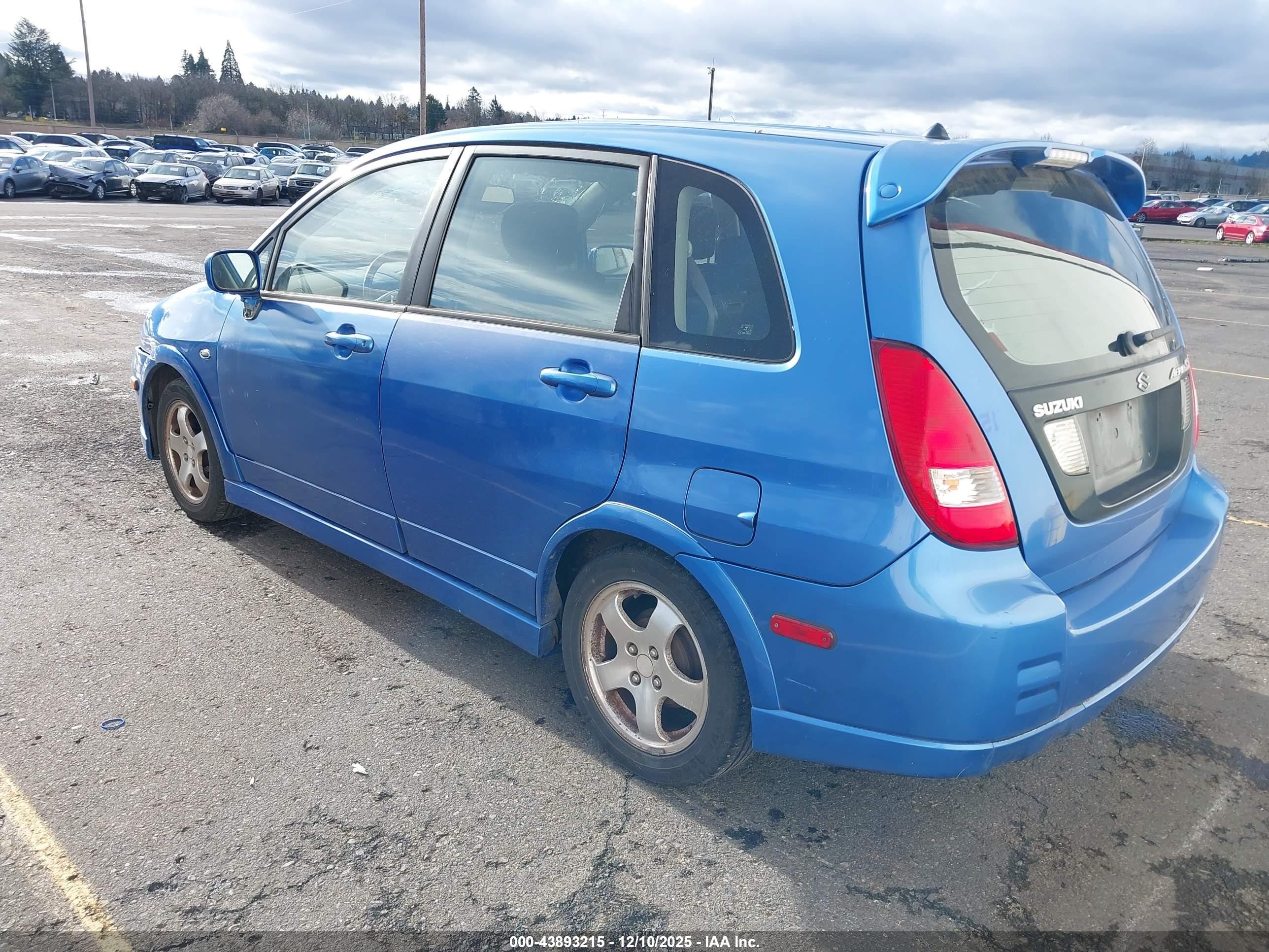 2004 Suzuki Aerio Sx   Blue vin: JS2RC61H345253382