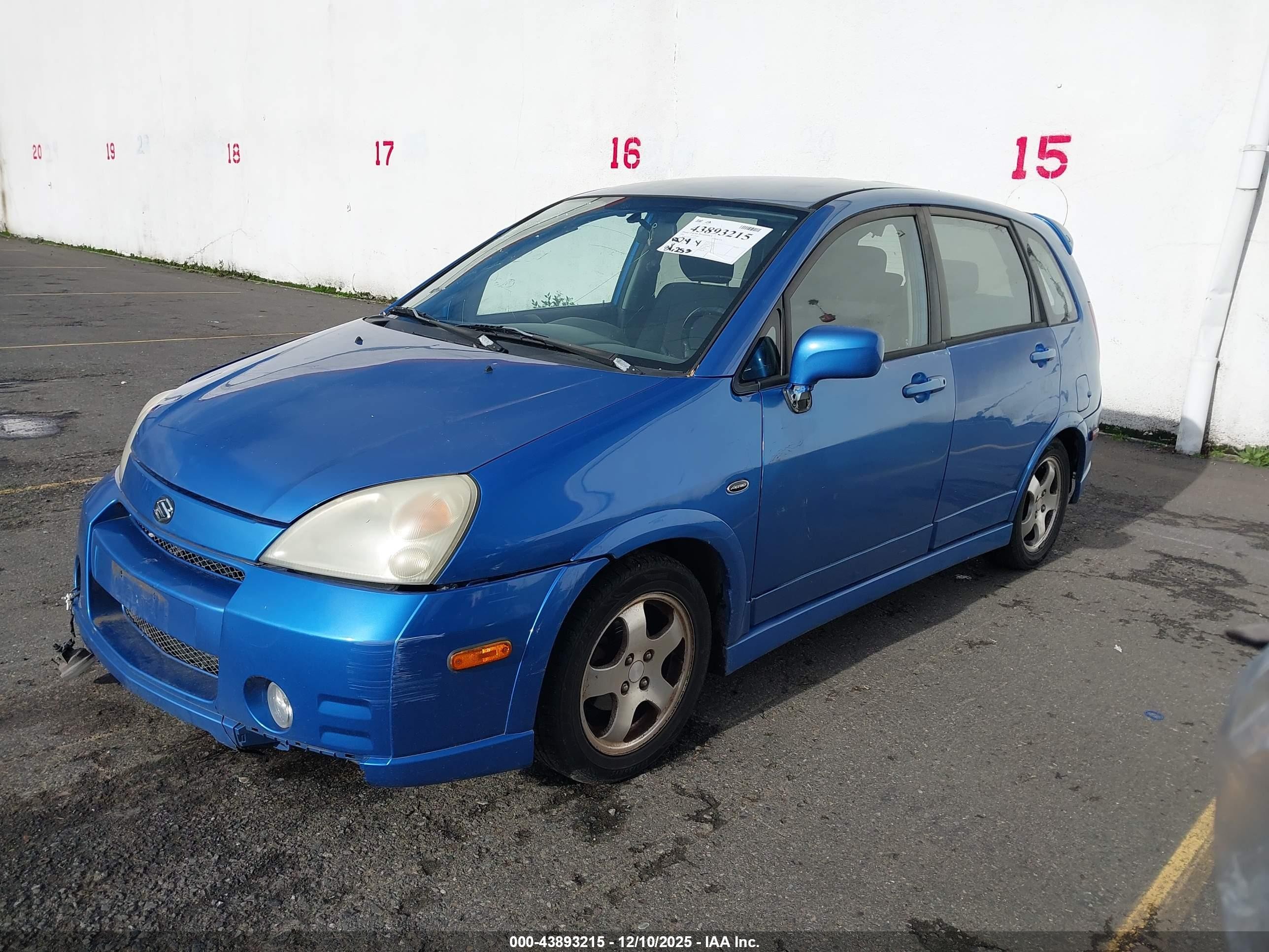 2004 Suzuki Aerio Sx   Blue vin: JS2RC61H345253382