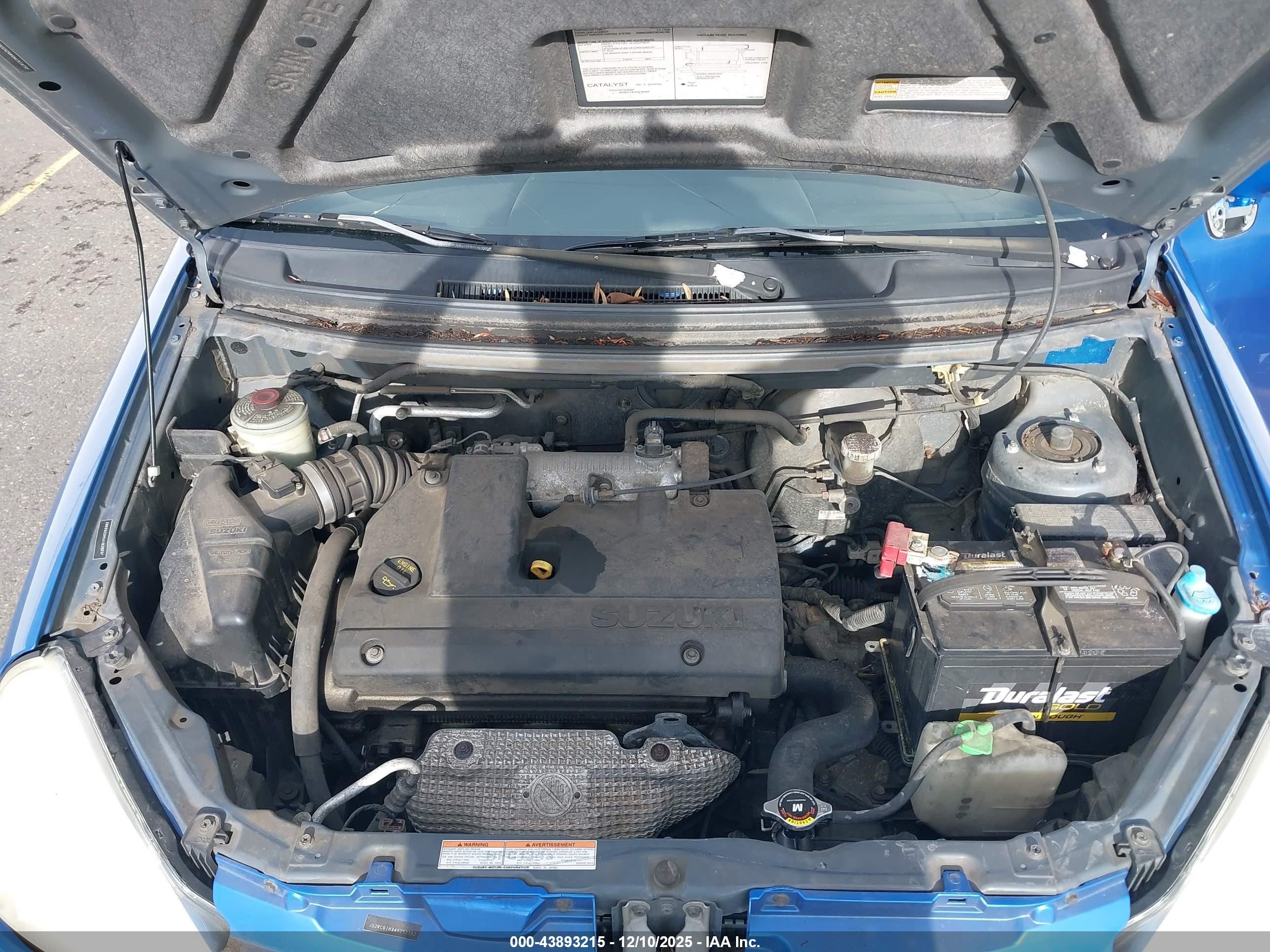 2004 Suzuki Aerio Sx   Blue vin: JS2RC61H345253382