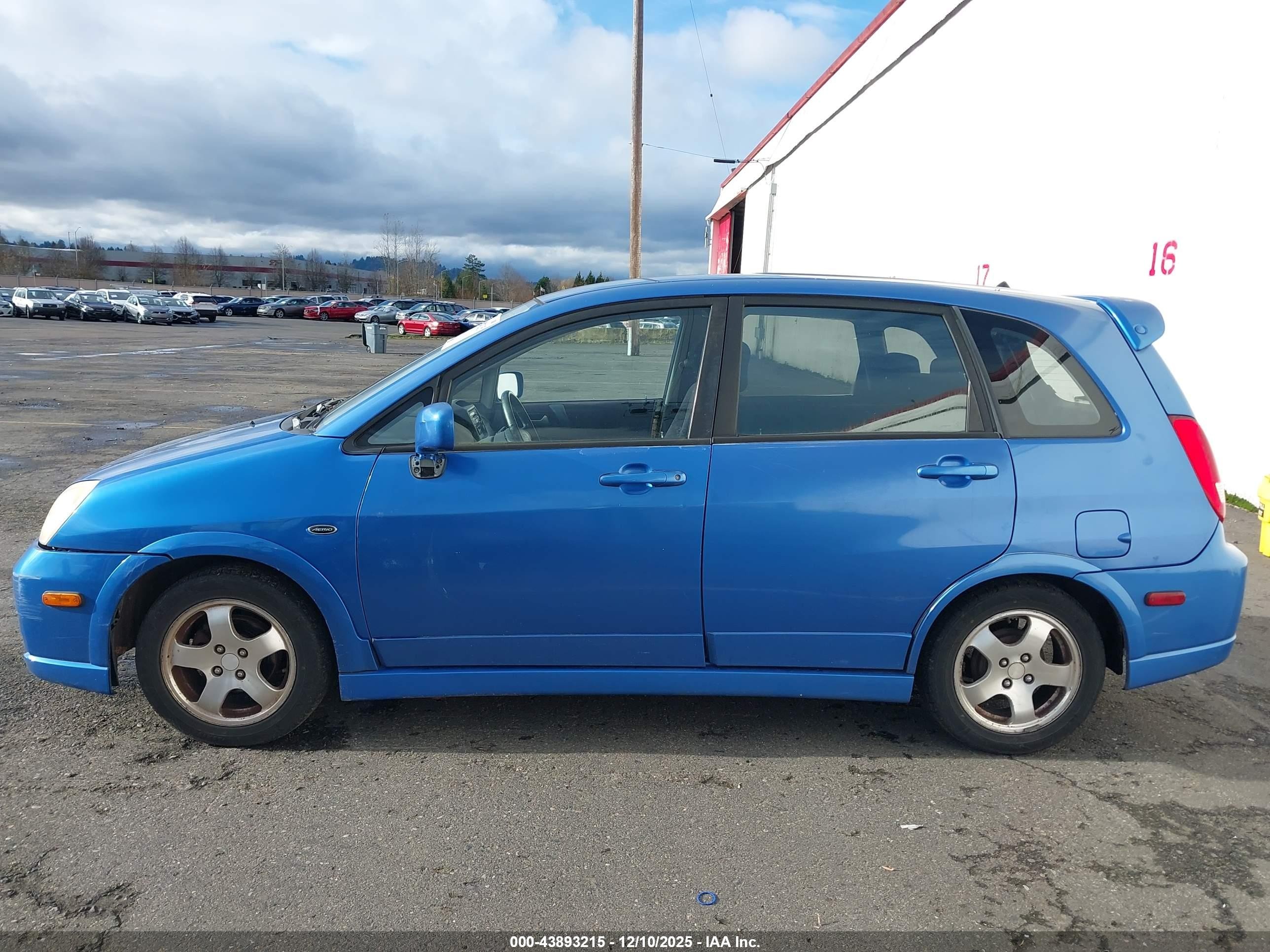 2004 Suzuki Aerio Sx   Blue vin: JS2RC61H345253382