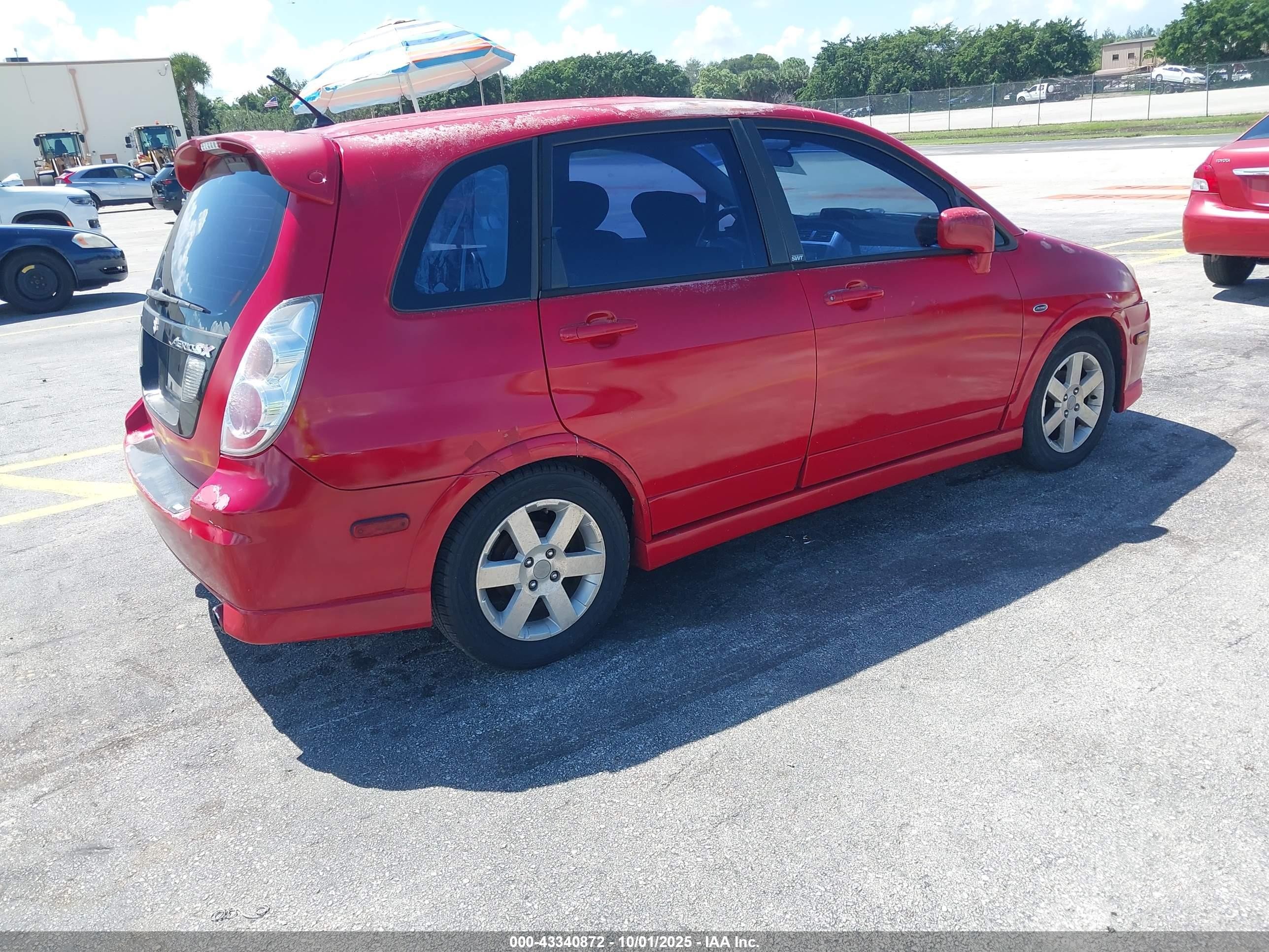 2005 Suzuki Aerio Sx   Red vin: JS2RC61H655303337