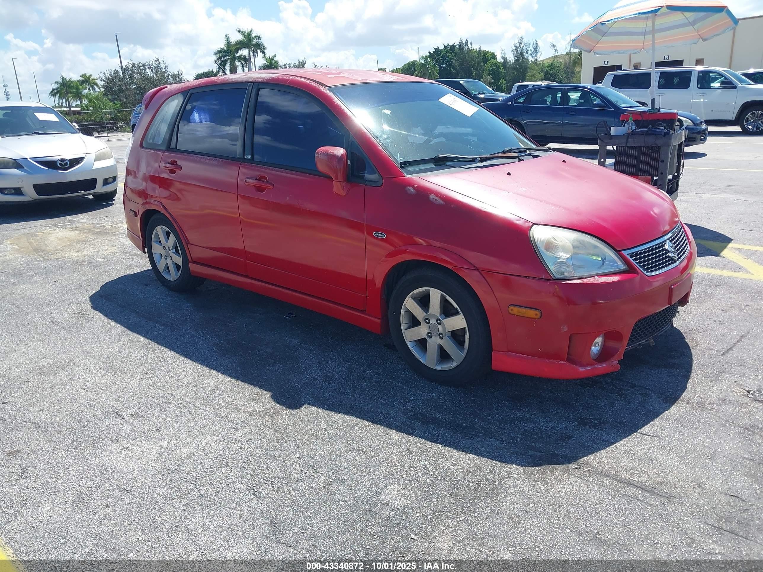 2005 Suzuki Aerio Sx   Red vin: JS2RC61H655303337