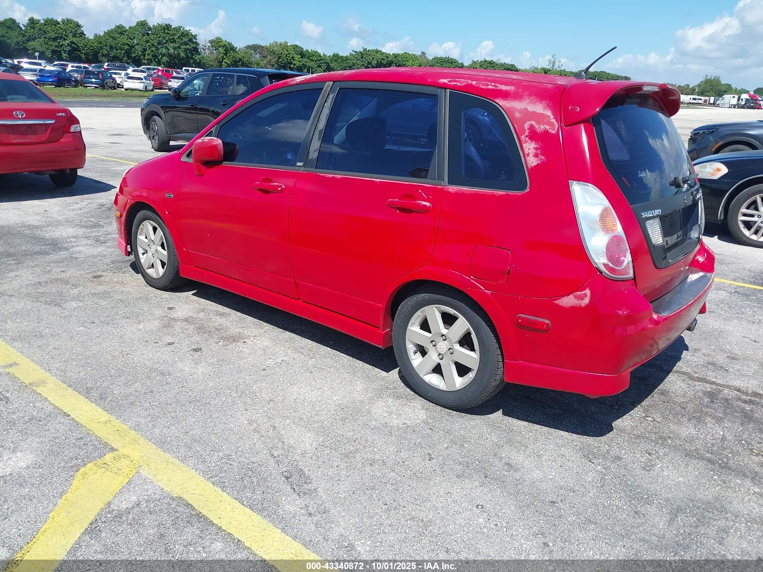 2005 Suzuki Aerio Sx   Red vin: JS2RC61H655303337