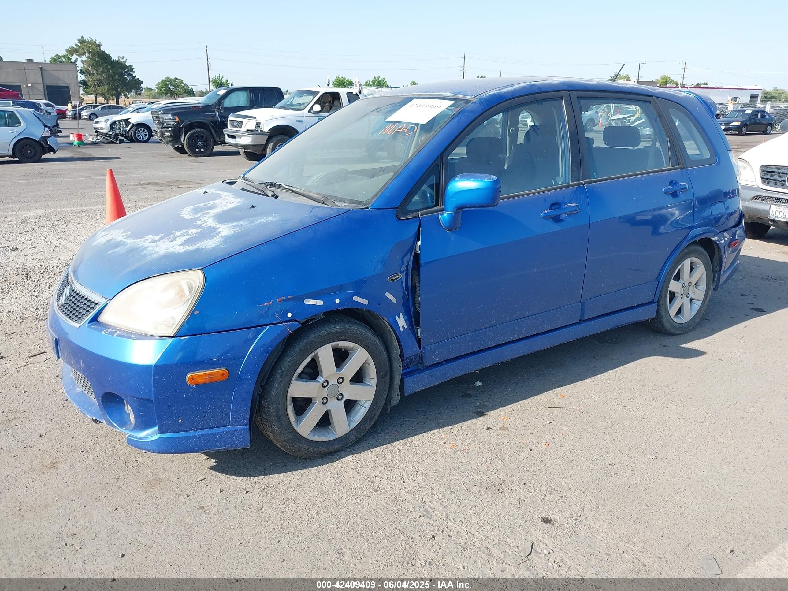 2005 Suzuki Aerio Sx   Blue vin: JS2RC61H655304942