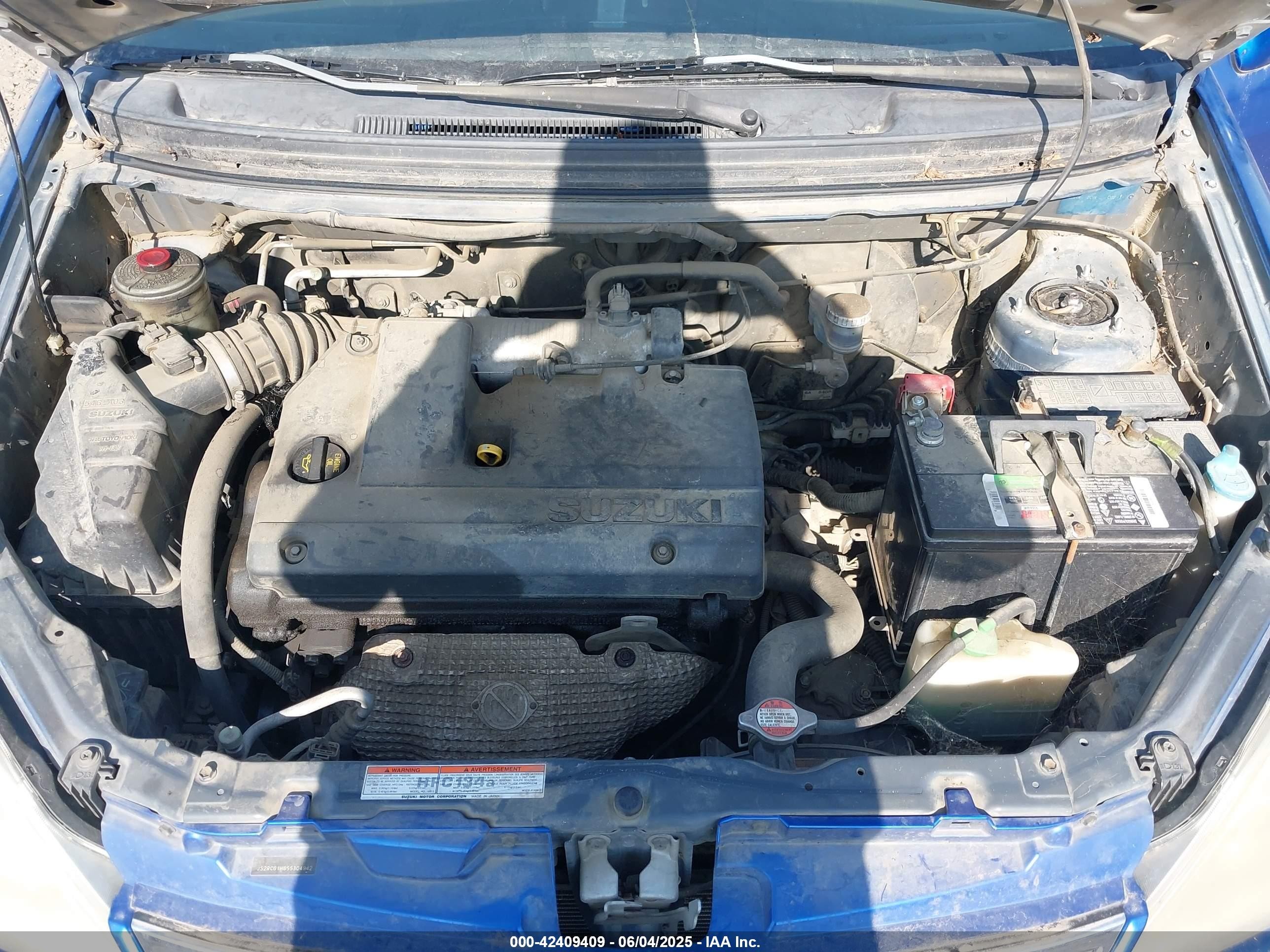 2005 Suzuki Aerio Sx   Blue vin: JS2RC61H655304942