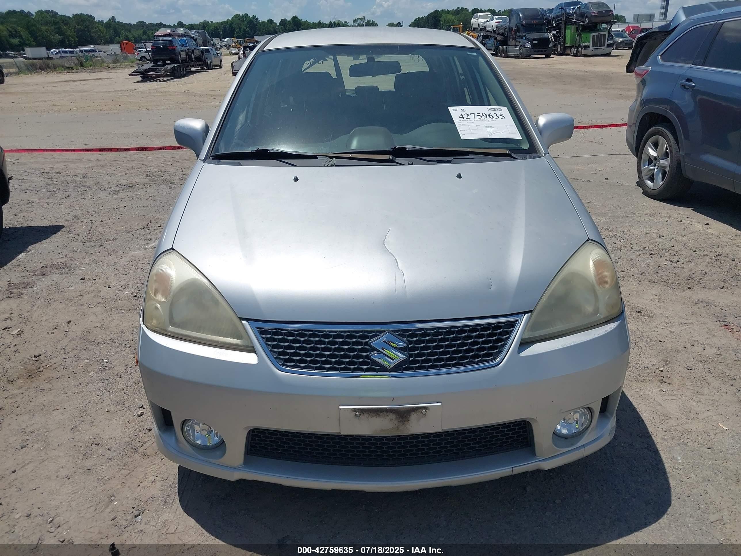 2005 Suzuki Aerio Sx   Silver vin: JS2RC61H755301967