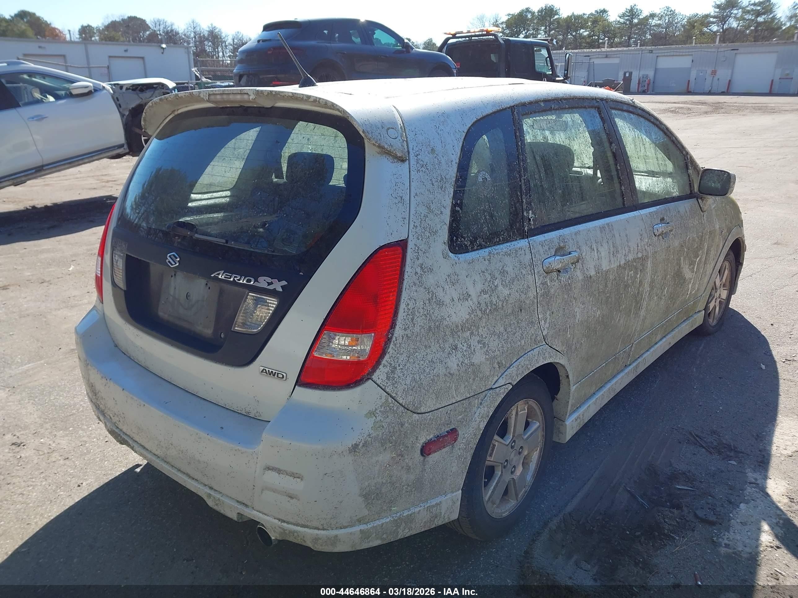 2003 Suzuki Aerio Sx   White vin: JS2RD41H335201153