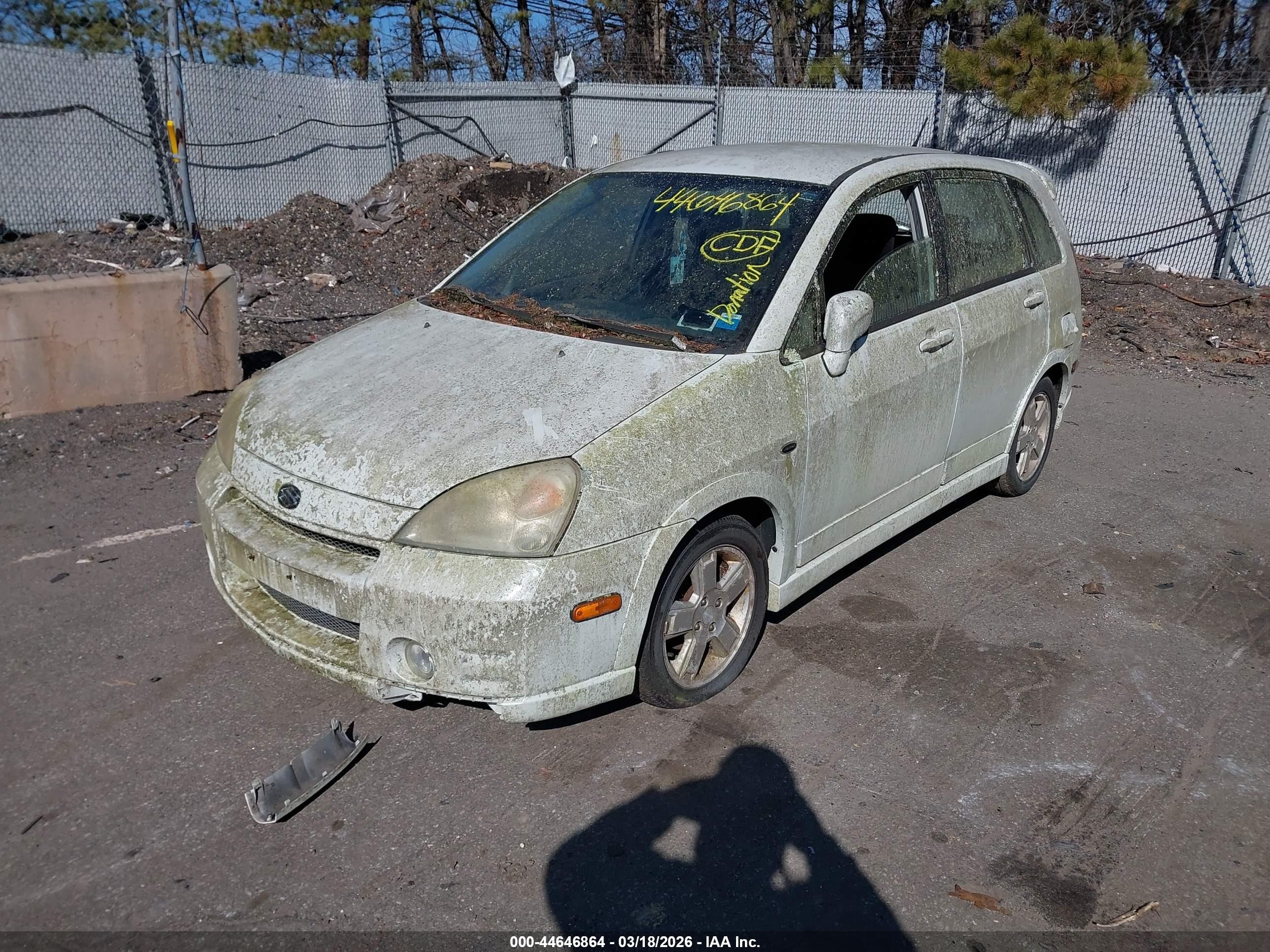 2003 Suzuki Aerio Sx   White vin: JS2RD41H335201153