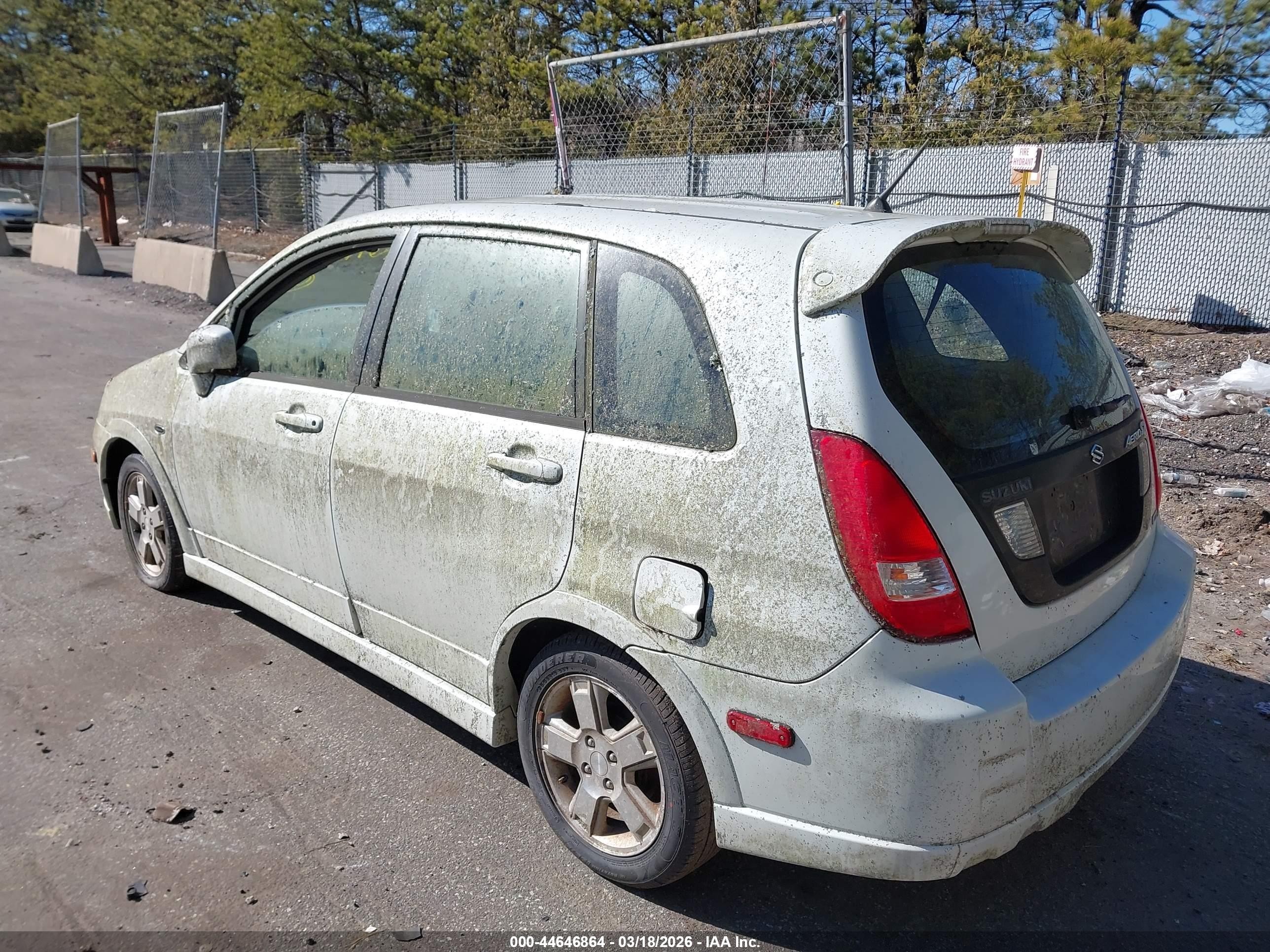 2003 Suzuki Aerio Sx   White vin: JS2RD41H335201153