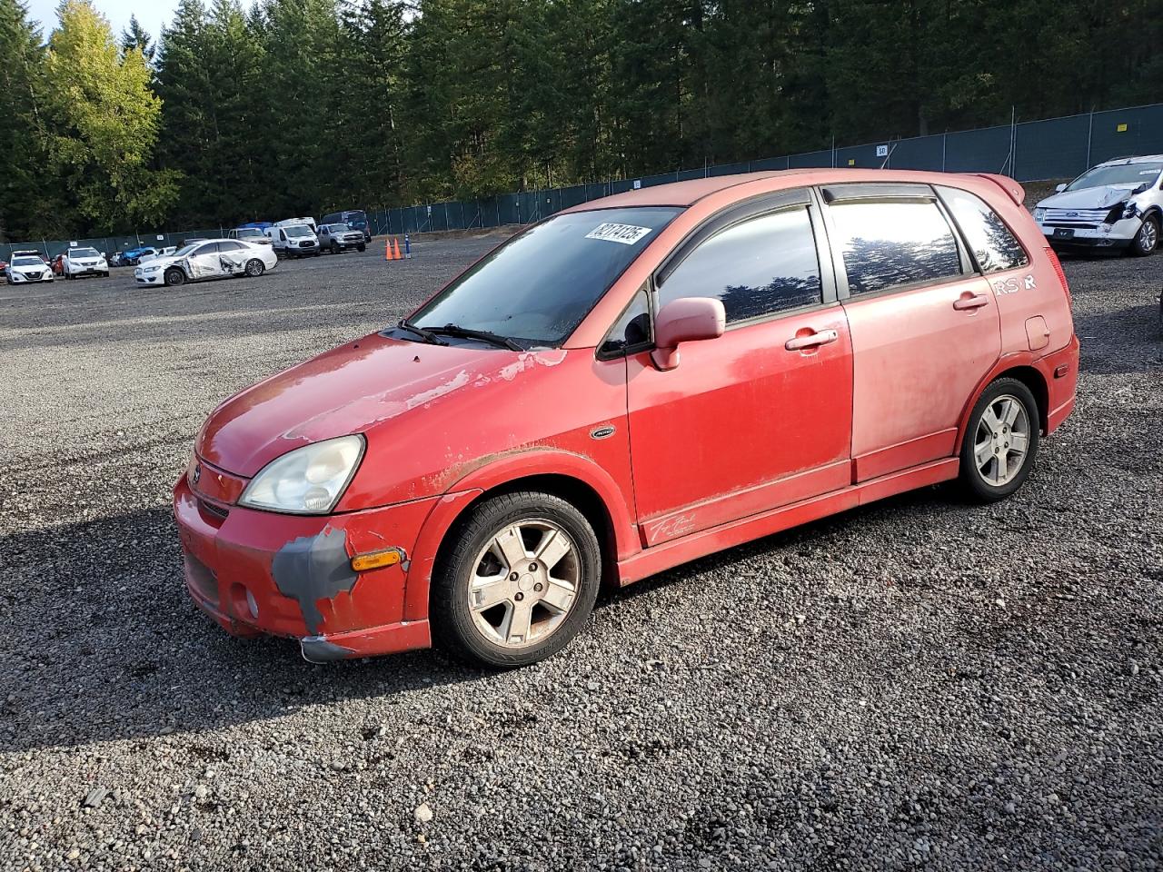 2003 Suzuki Aerio Sx Red vin: JS2RD41H635200742