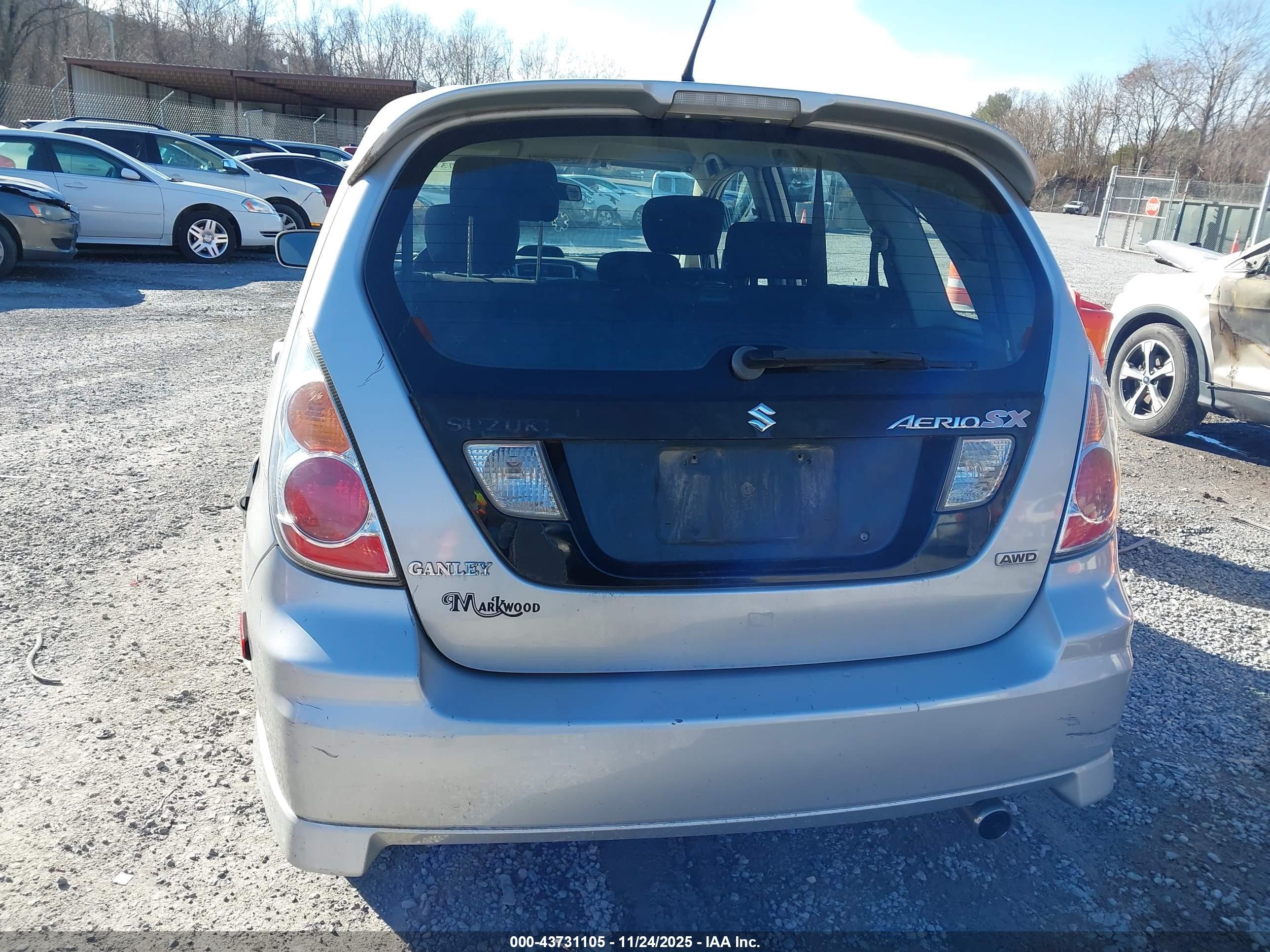 2005 Suzuki Aerio Sx   Silver vin: JS2RD61H555300975