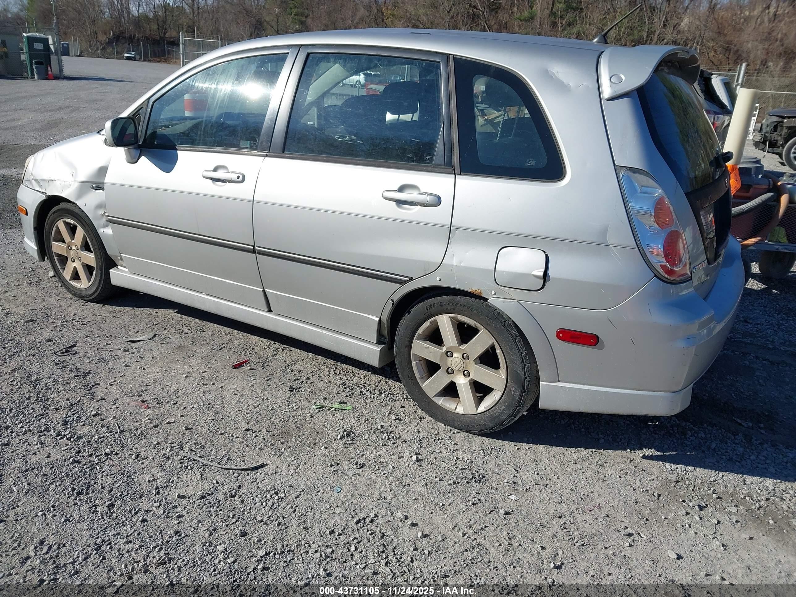 2005 Suzuki Aerio Sx   Silver vin: JS2RD61H555300975
