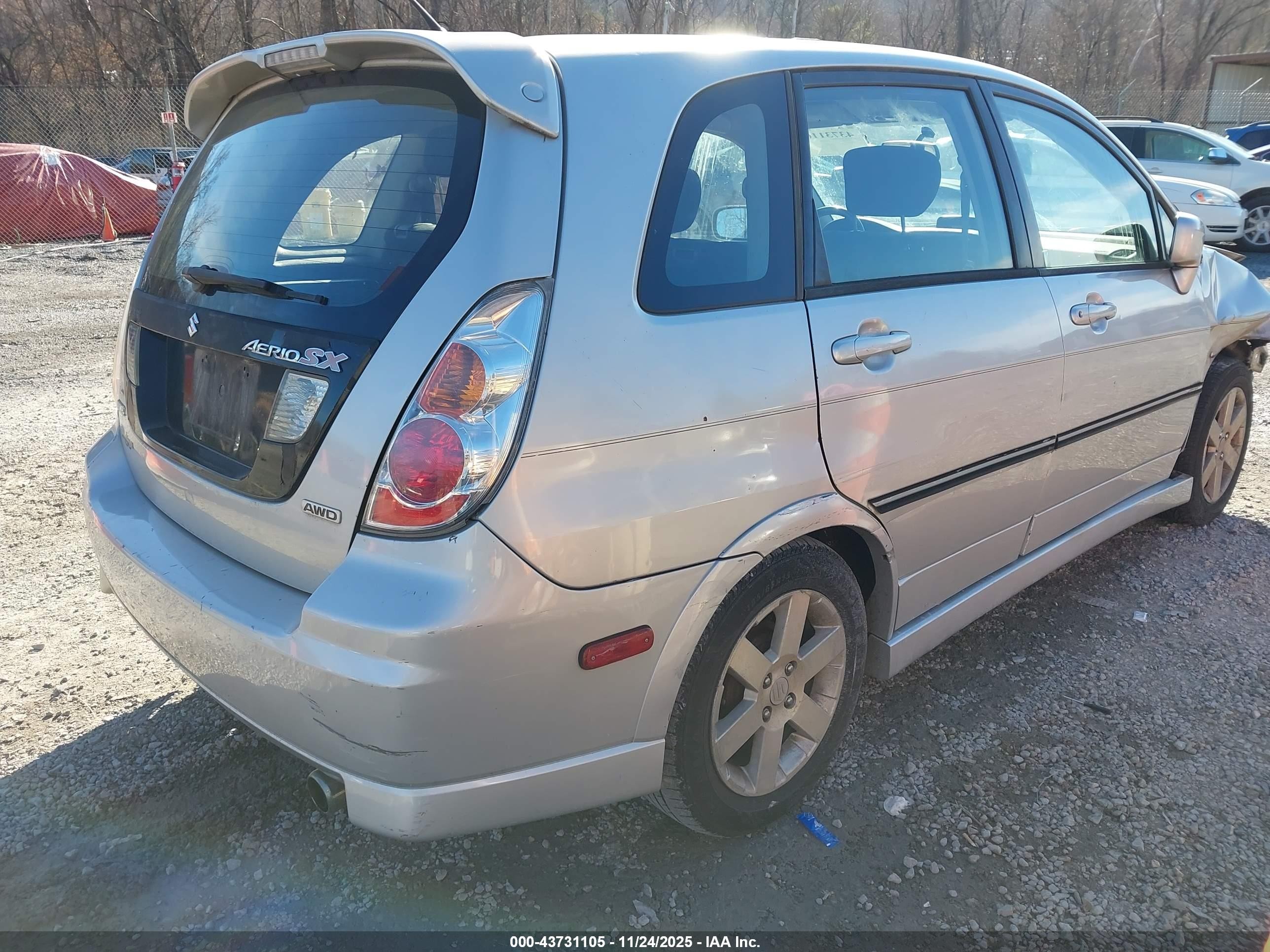 2005 Suzuki Aerio Sx   Silver vin: JS2RD61H555300975