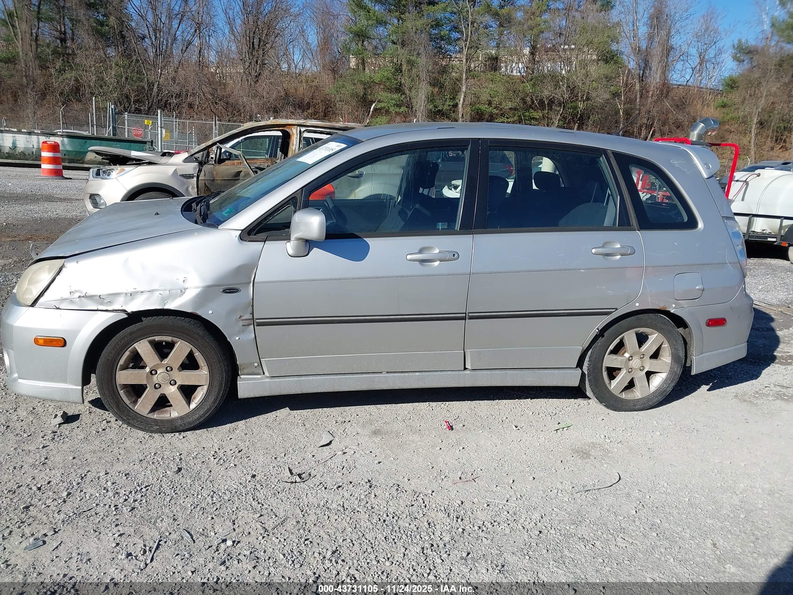 2005 Suzuki Aerio Sx   Silver vin: JS2RD61H555300975