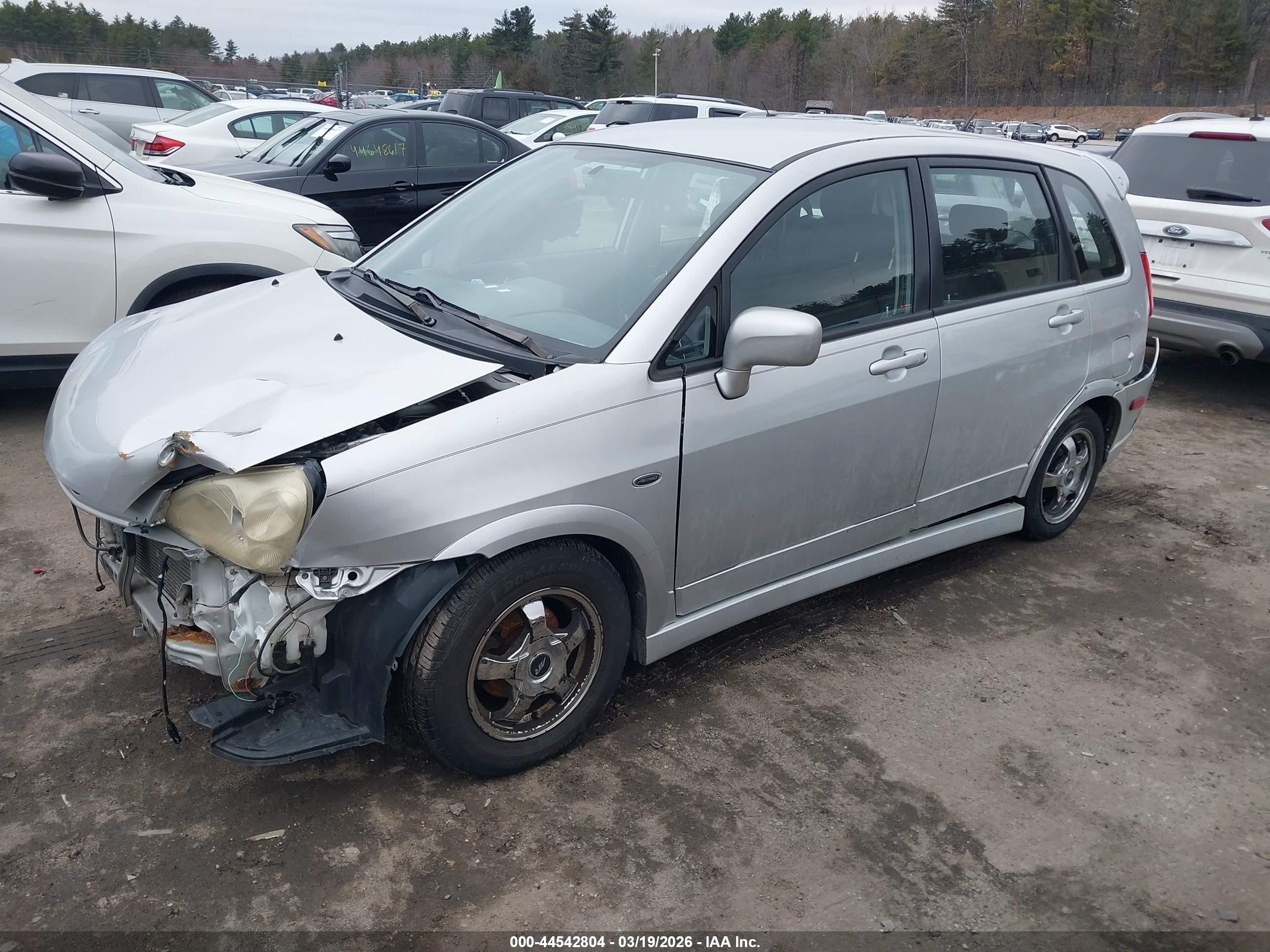 2004 Suzuki Aerio Sx   Silver vin: JS2RD61H945251424