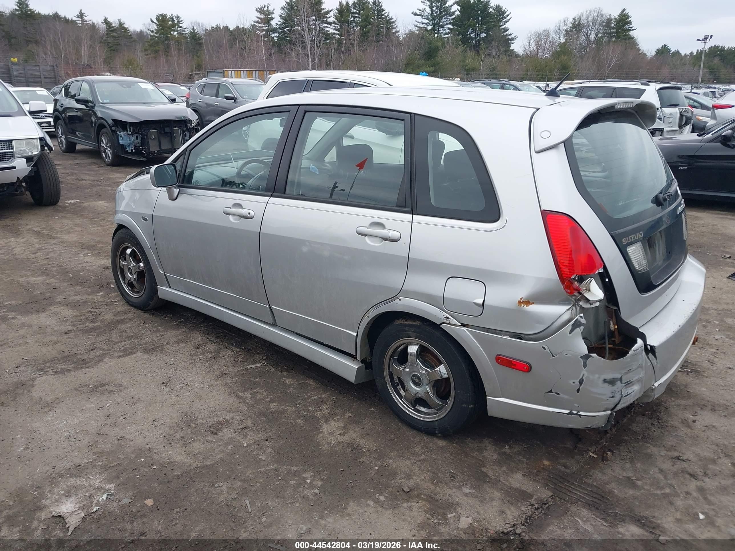 2004 Suzuki Aerio Sx   Silver vin: JS2RD61H945251424