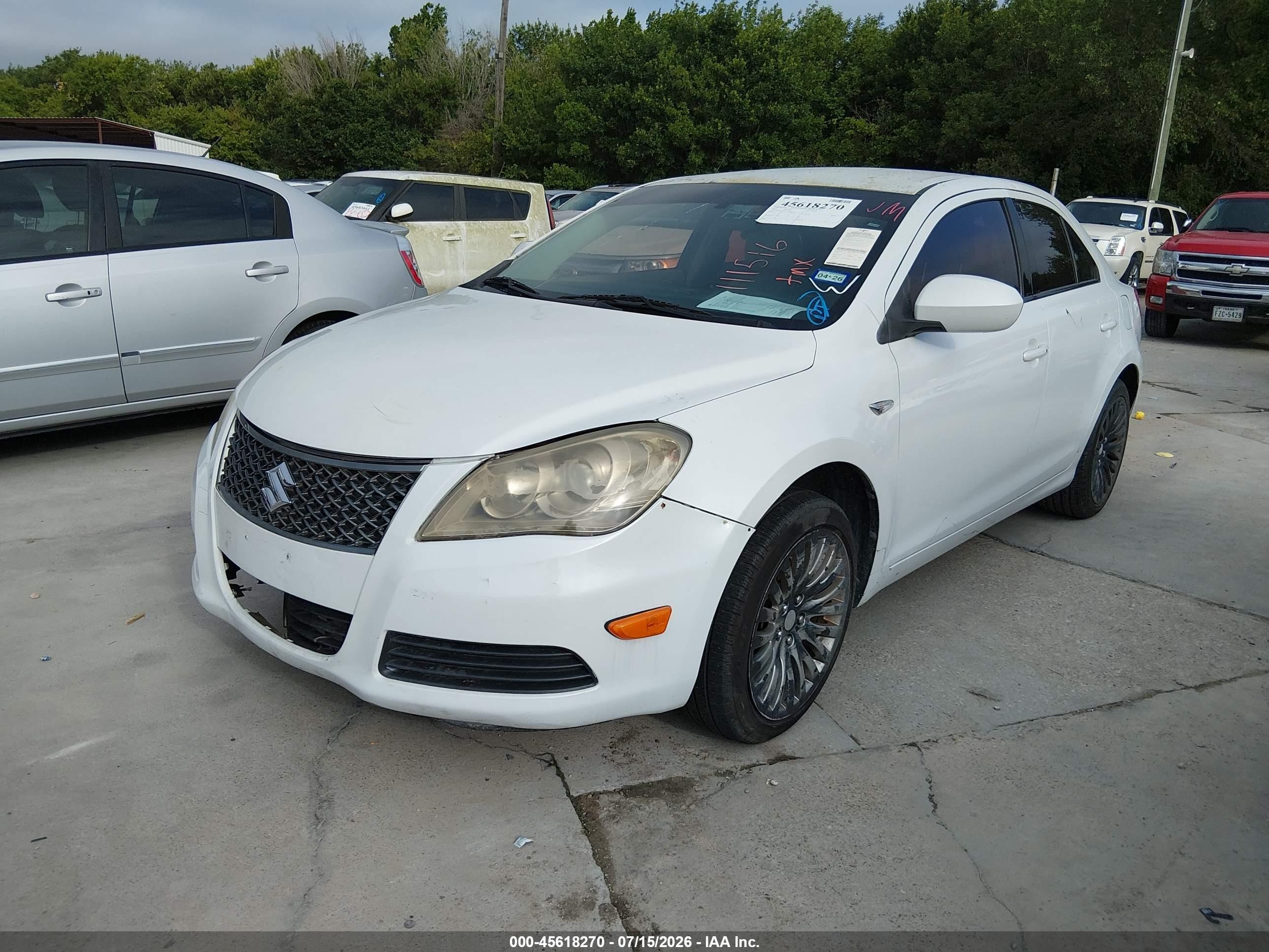 2011 Suzuki Kizashi Se White vin: JS2RE9A32B6111516
