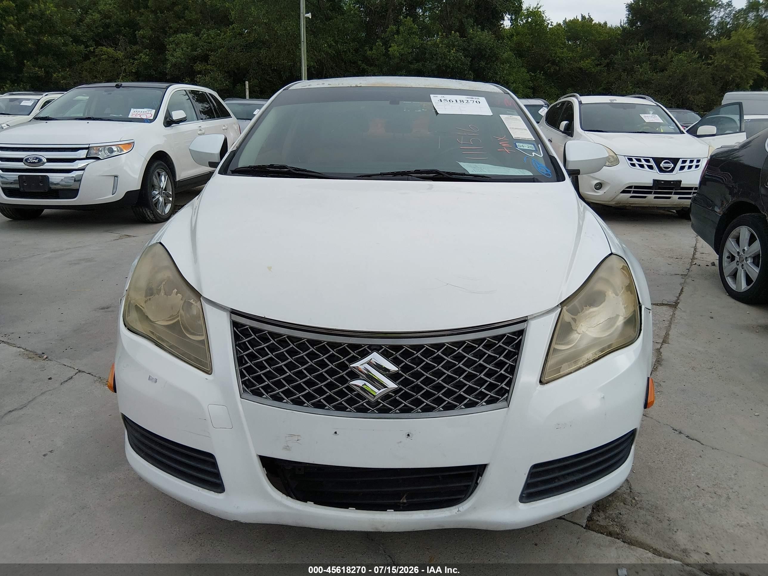 2011 Suzuki Kizashi Se White vin: JS2RE9A32B6111516