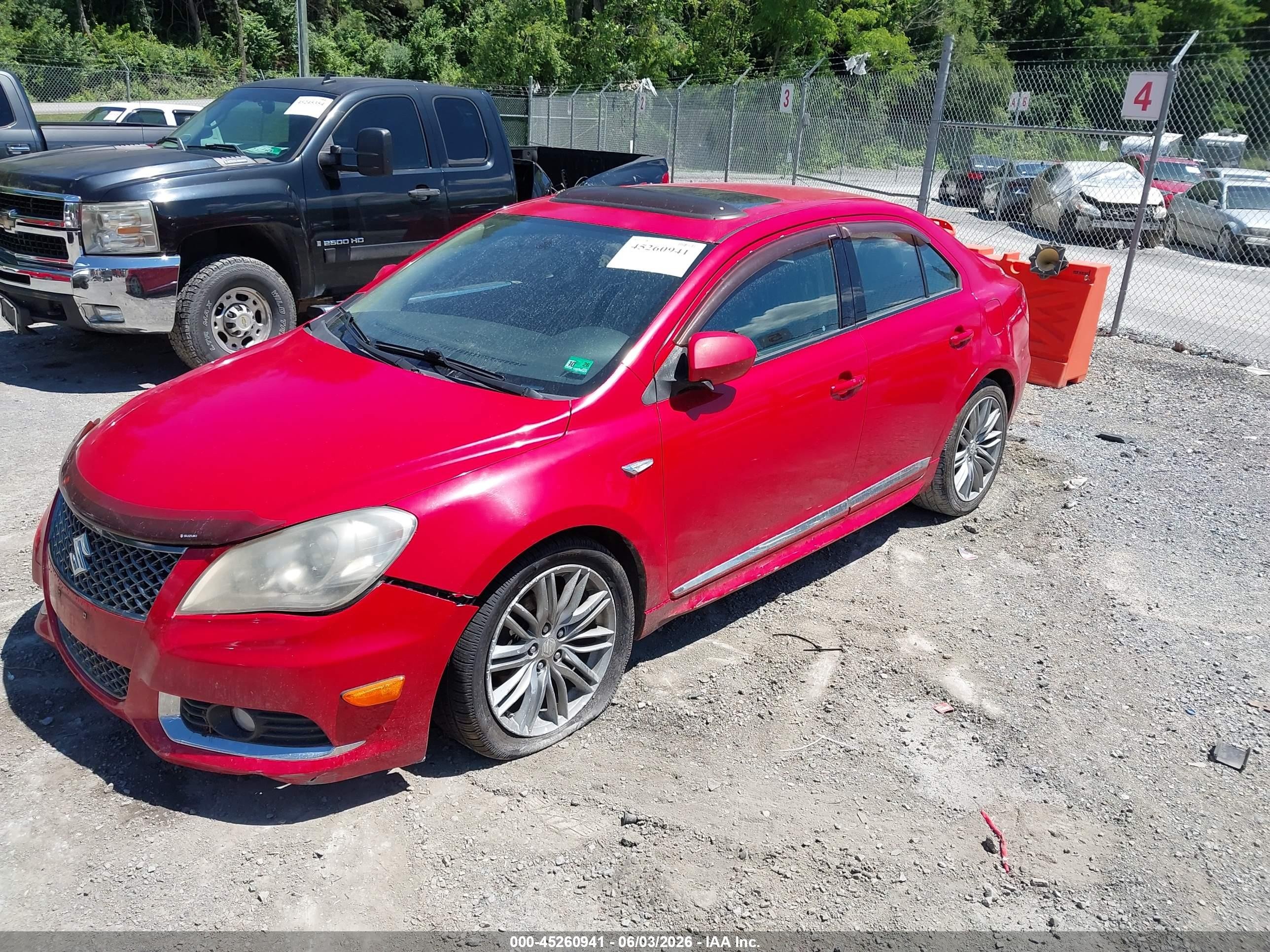2012 Suzuki Kizashi Sport Gts Red vin: JS2RE9A69C6100279