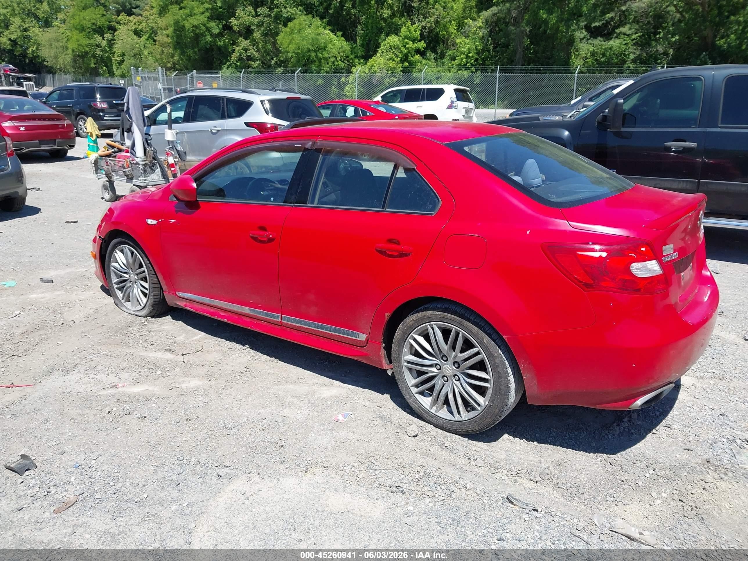 2012 Suzuki Kizashi Sport Gts Red vin: JS2RE9A69C6100279