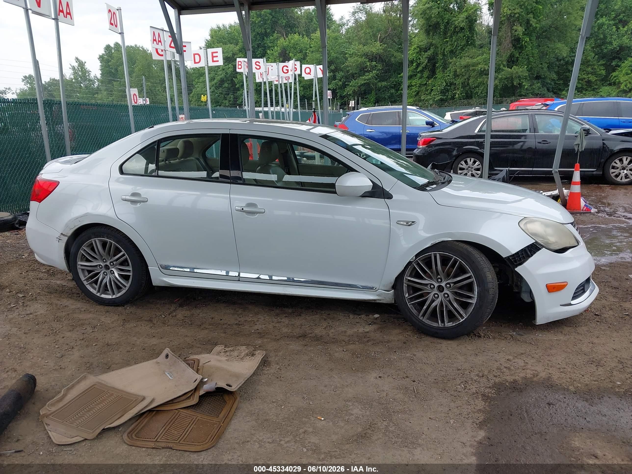 2012 Suzuki Kizashi Sport Sls White vin: JS2RF9A84C6100074