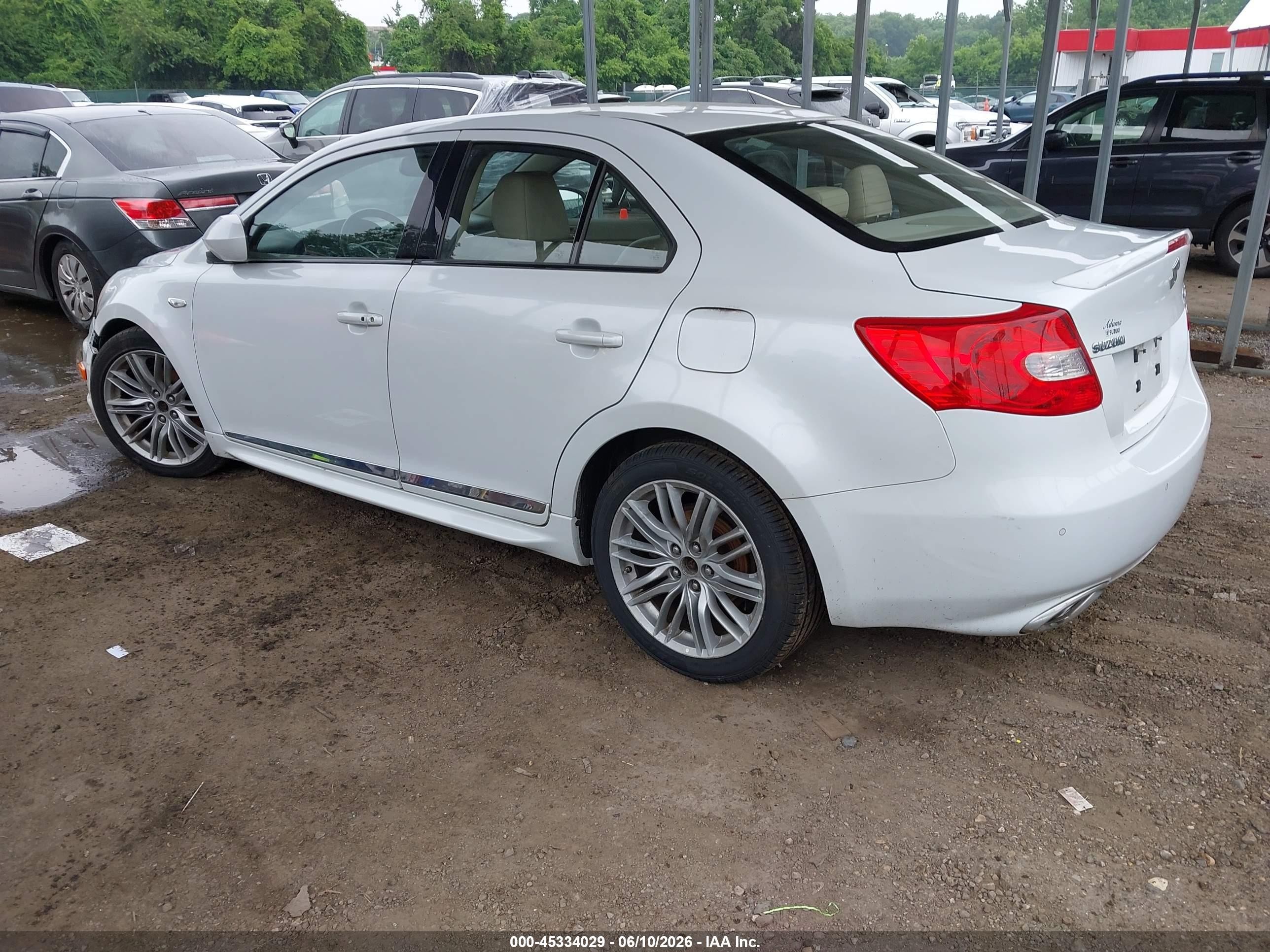2012 Suzuki Kizashi Sport Sls White vin: JS2RF9A84C6100074