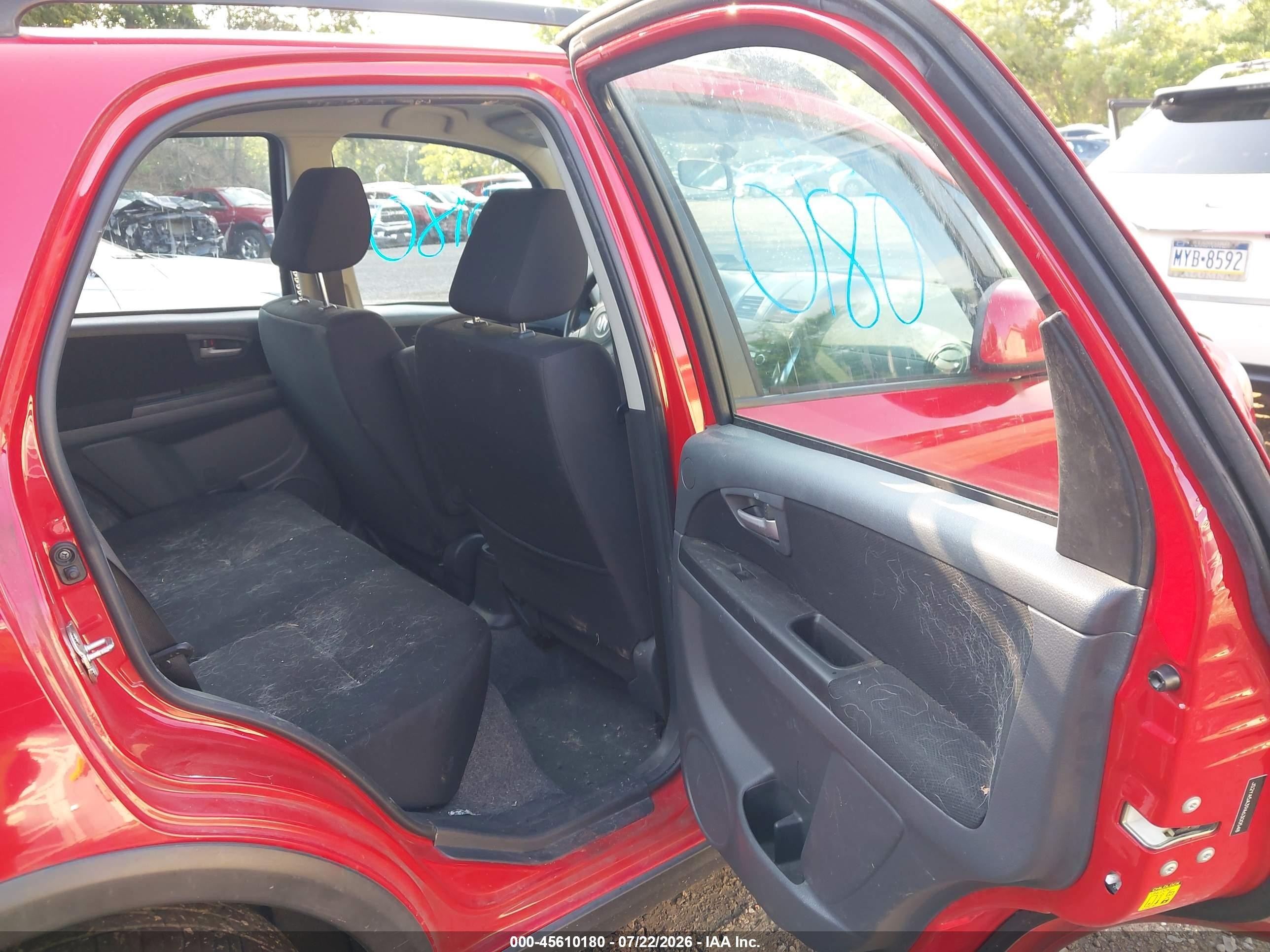 2010 Suzuki Sx4 Technology Red vin: JS2YA5A39A6300548