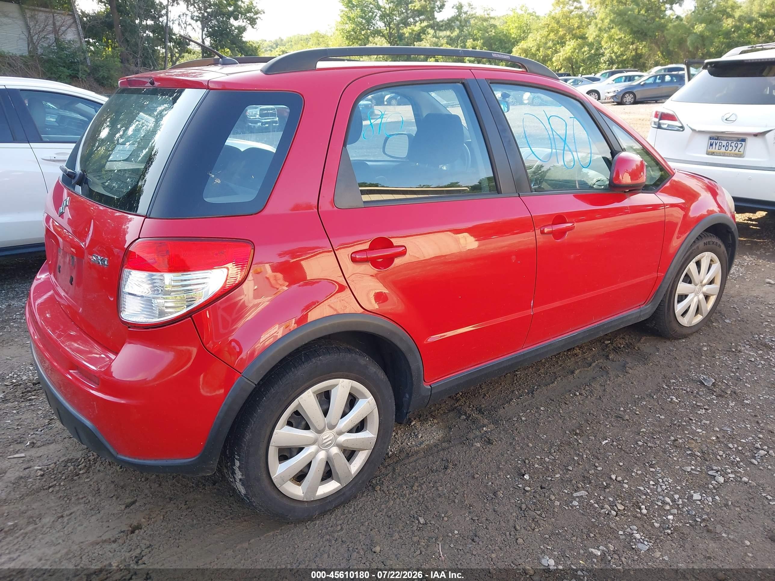 2010 Suzuki Sx4 Technology Red vin: JS2YA5A39A6300548