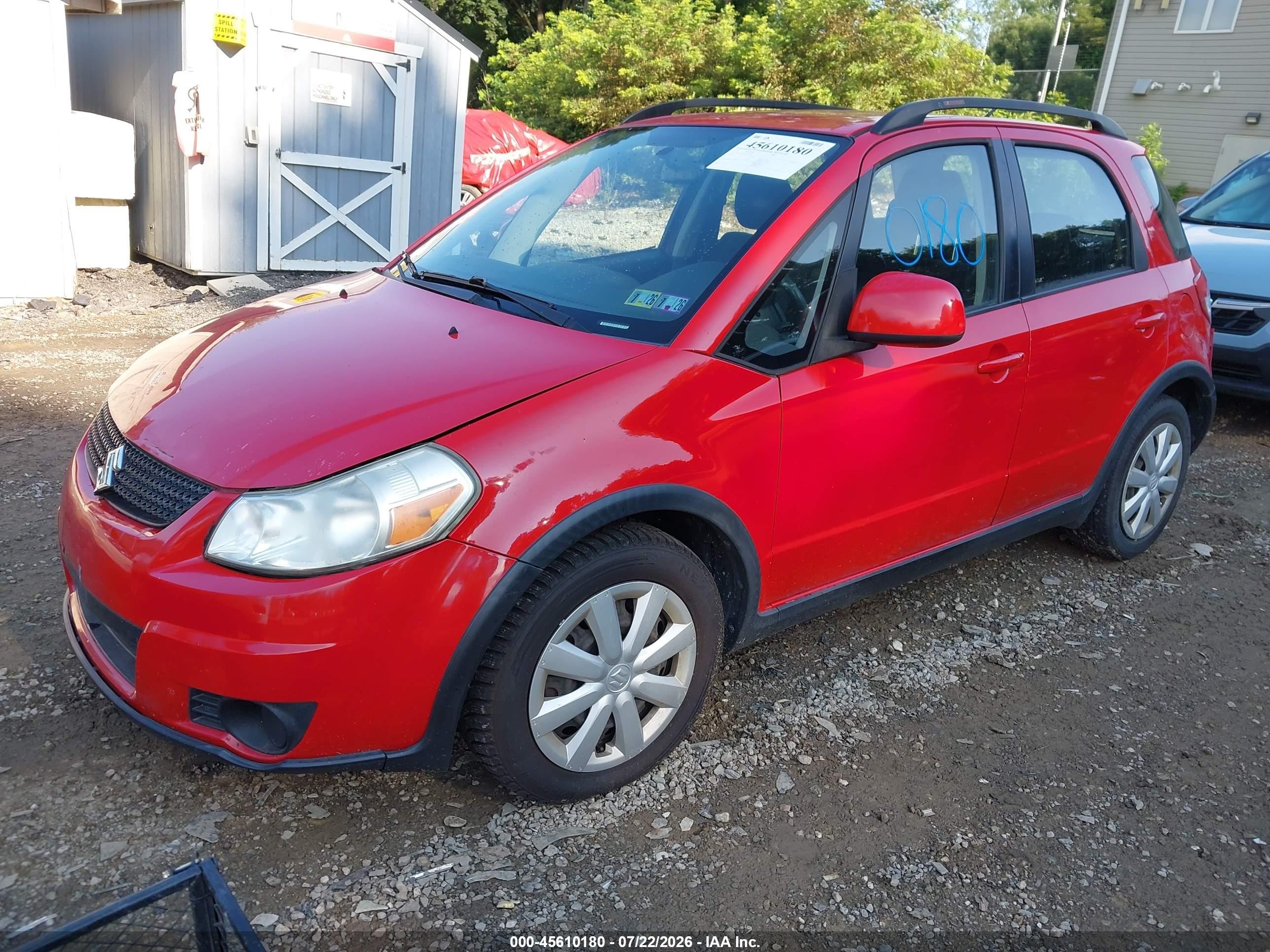 2010 Suzuki Sx4 Technology Red vin: JS2YA5A39A6300548