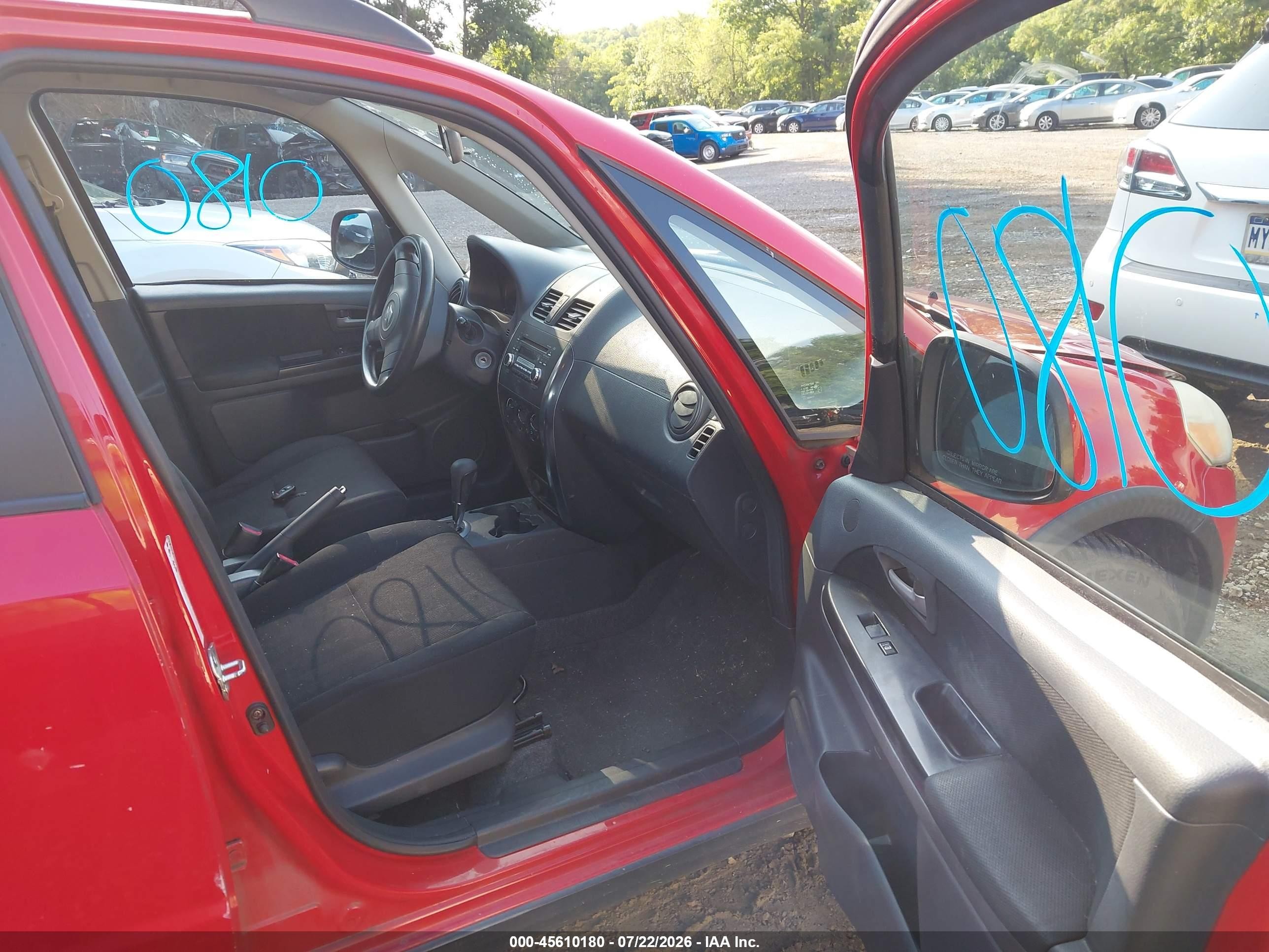 2010 Suzuki Sx4 Technology Red vin: JS2YA5A39A6300548