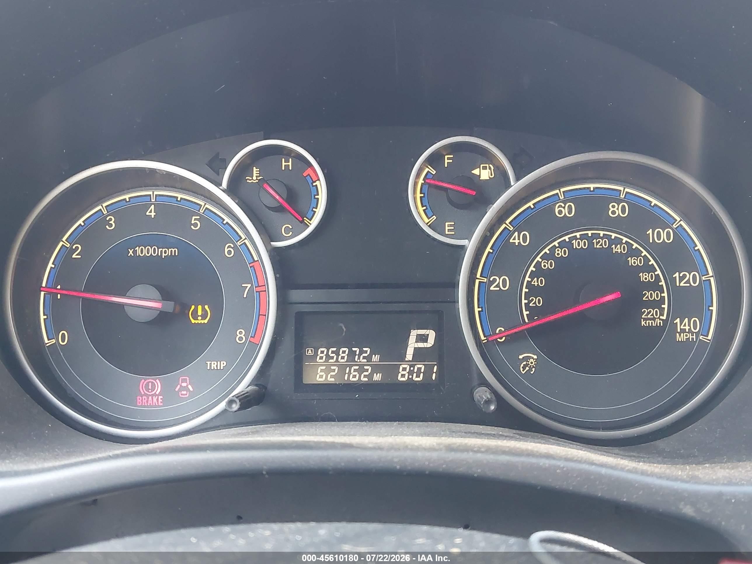 2010 Suzuki Sx4 Technology Red vin: JS2YA5A39A6300548