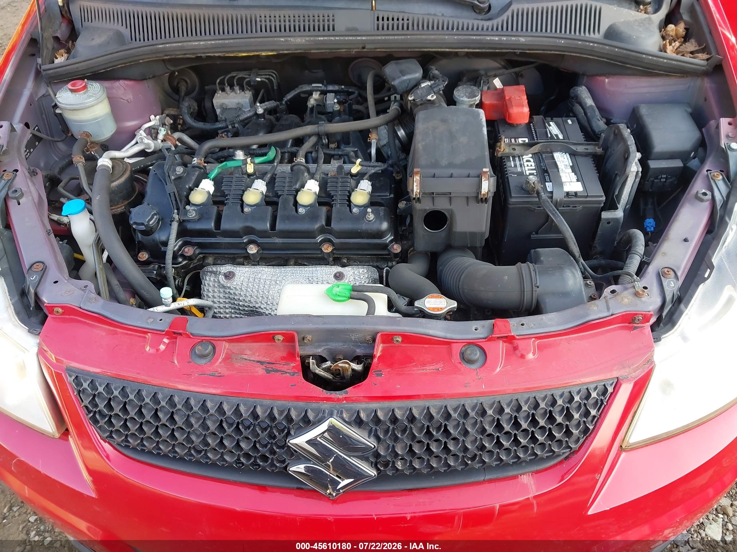 2010 Suzuki Sx4 Technology Red vin: JS2YA5A39A6300548