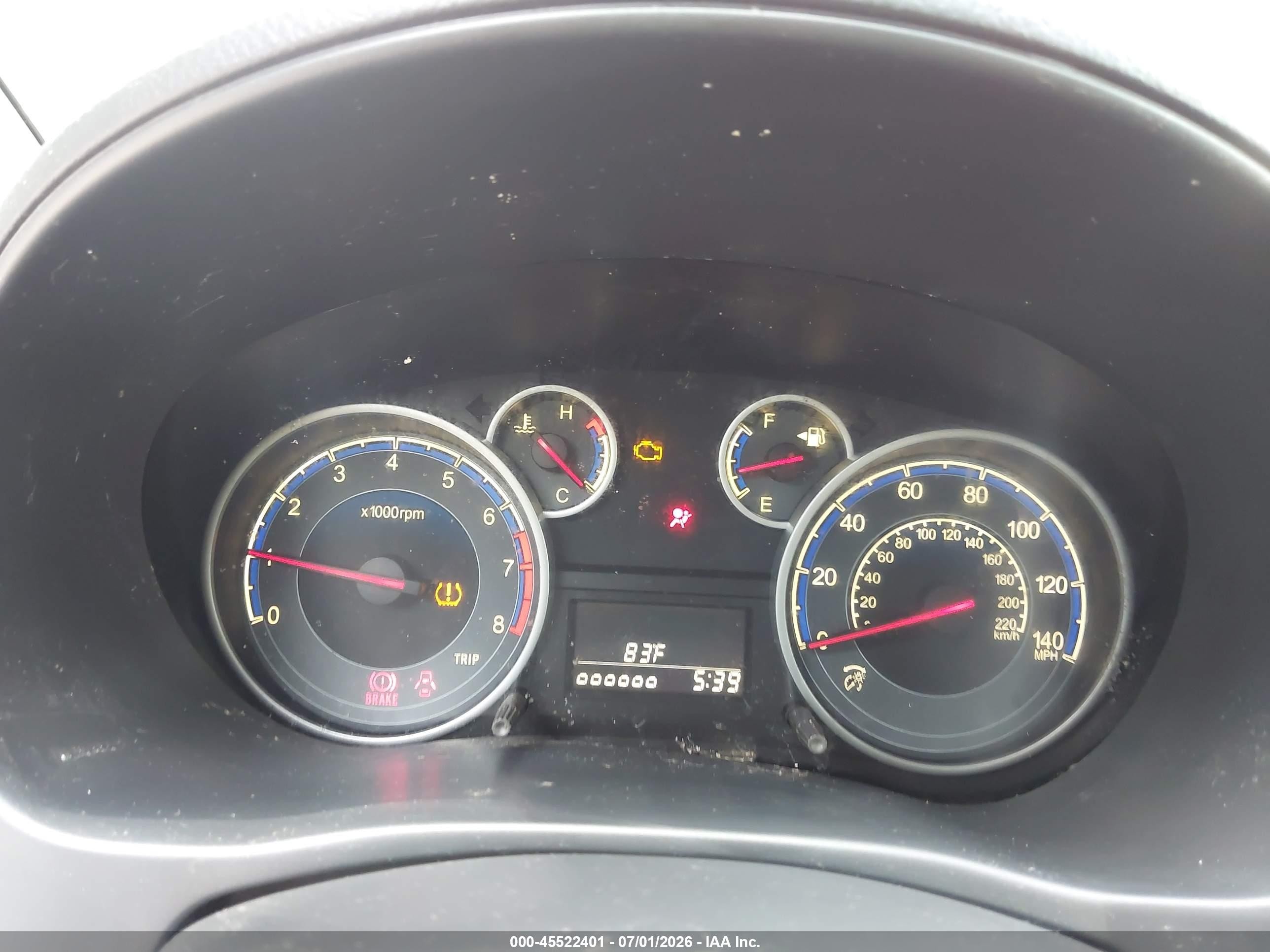 2010 Suzuki Sx4   Red vin: JS2YA5A96A6300382