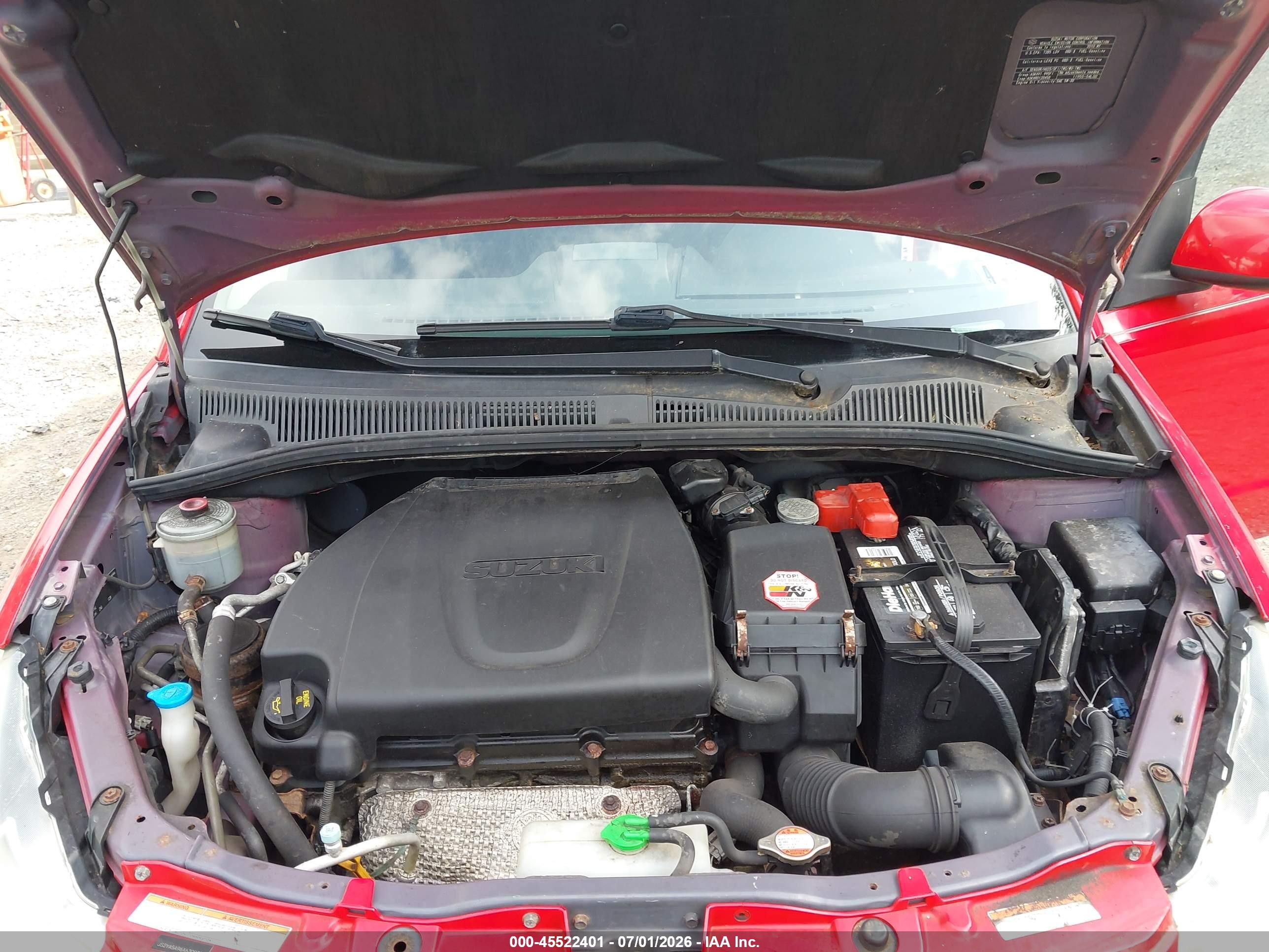 2010 Suzuki Sx4   Red vin: JS2YA5A96A6300382