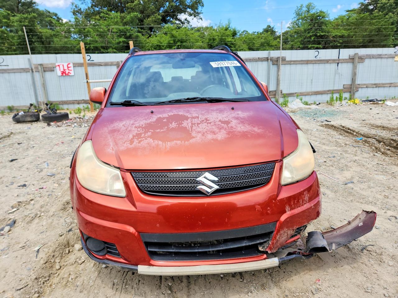 2008 Suzuki Sx4 Base Orange vin: JS2YB413085100424