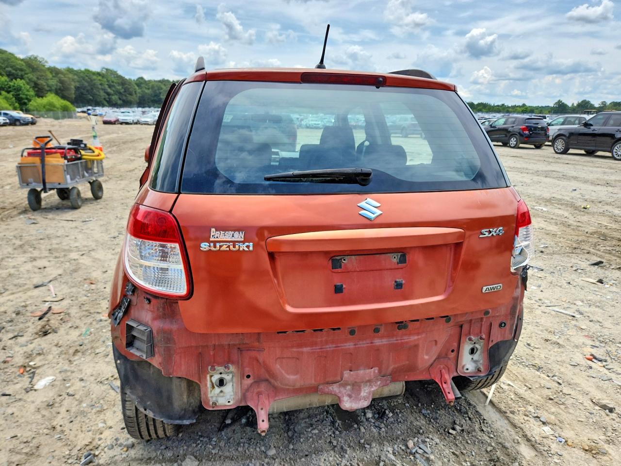 2008 Suzuki Sx4 Base Orange vin: JS2YB413085100424