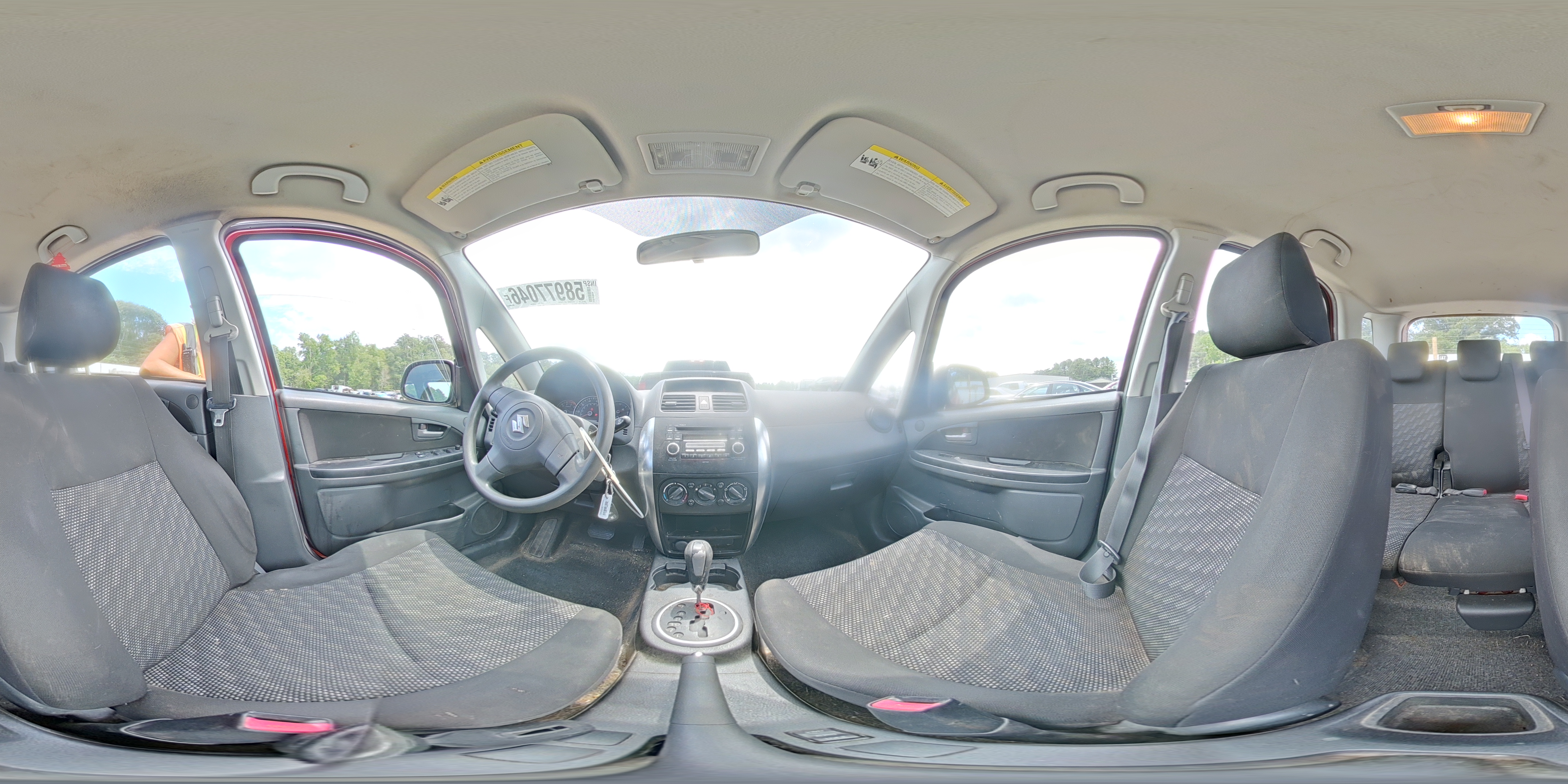2008 Suzuki Sx4 Base Orange vin: JS2YB413085100424