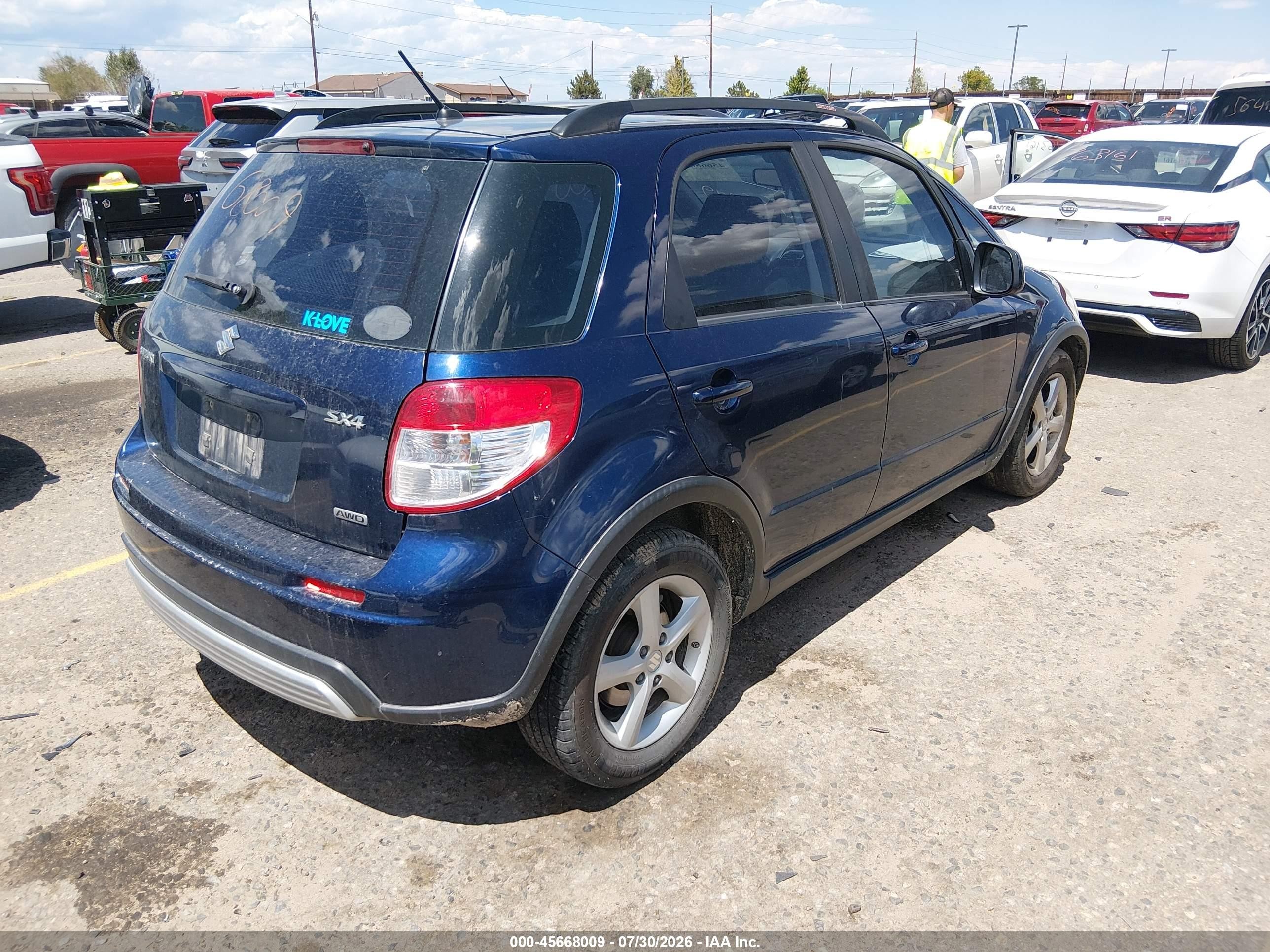 2008 Suzuki Sx4 Convenience/touring Blue vin: JS2YB413185102098
