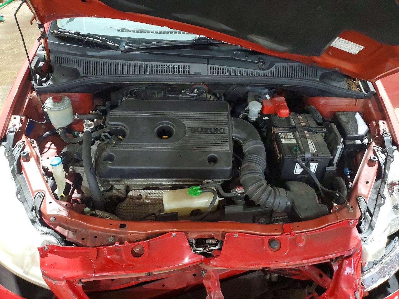 2008 Suzuki Sx4 Base Red vin: JS2YB413285101705