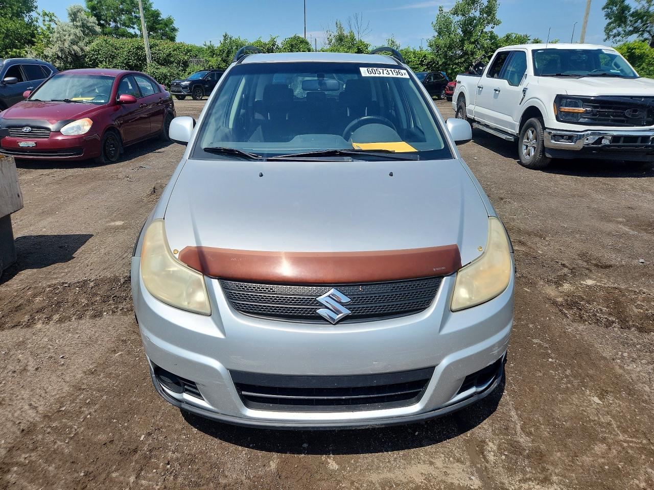 2008 Suzuki Sx4 Base Gray vin: JS2YB413385111272