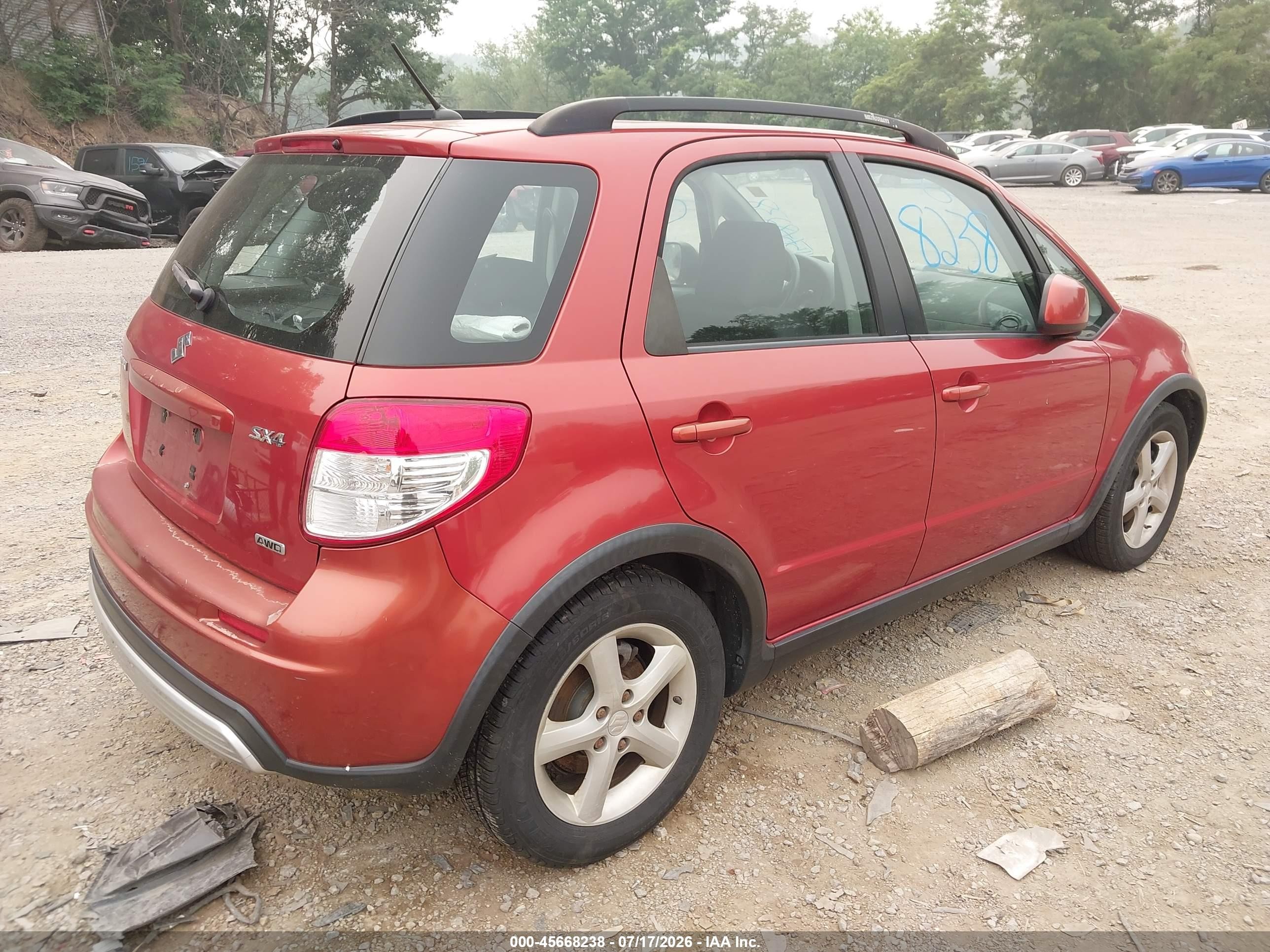 2009 Suzuki Sx4 Auto Awd/auto Technology Pkg Awd/man Awd/man Technology Pkg Awd Orange vin: JS2YB413396204305
