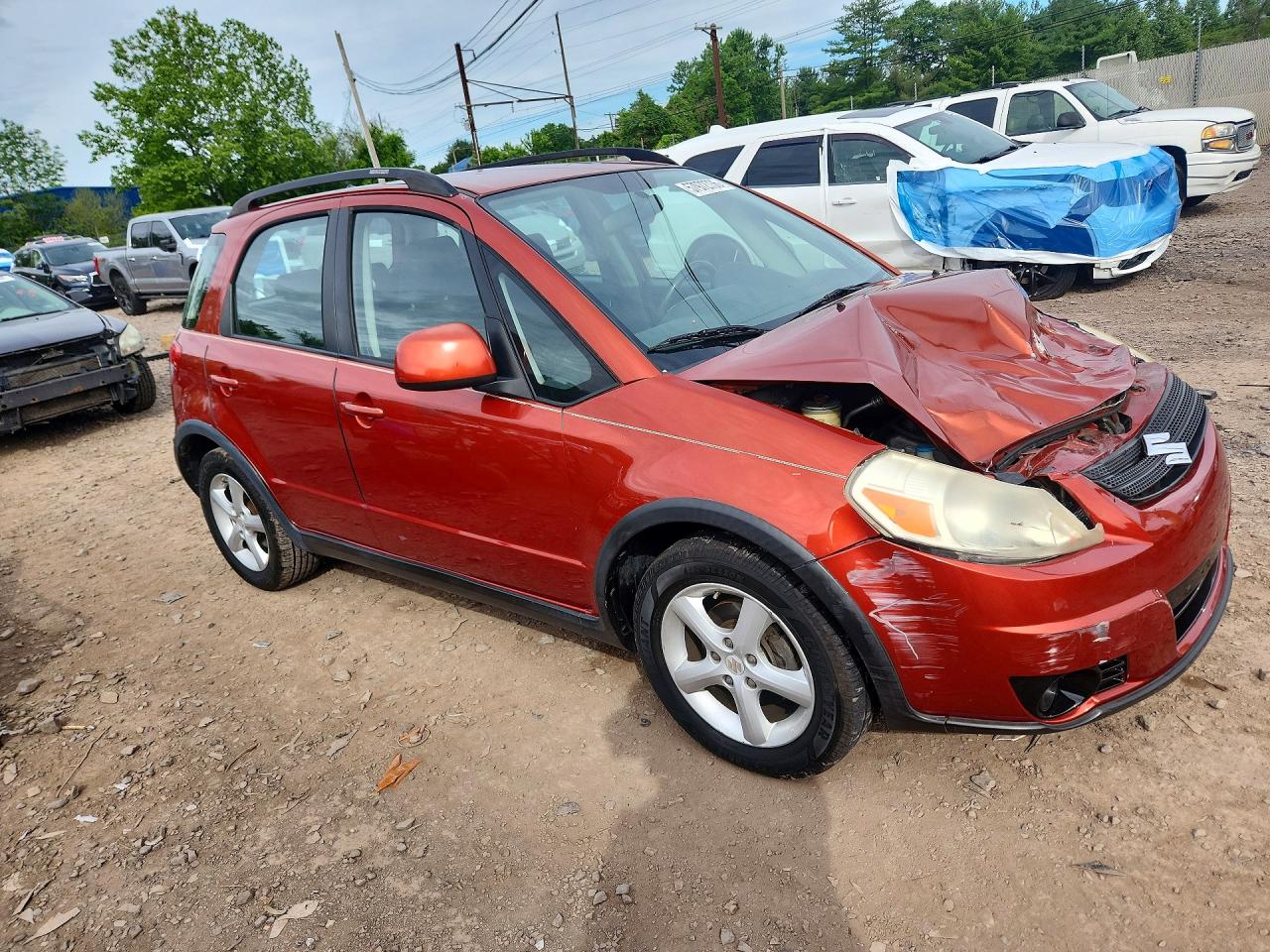 2007 Suzuki Sx4 Orange vin: JS2YB413575111613