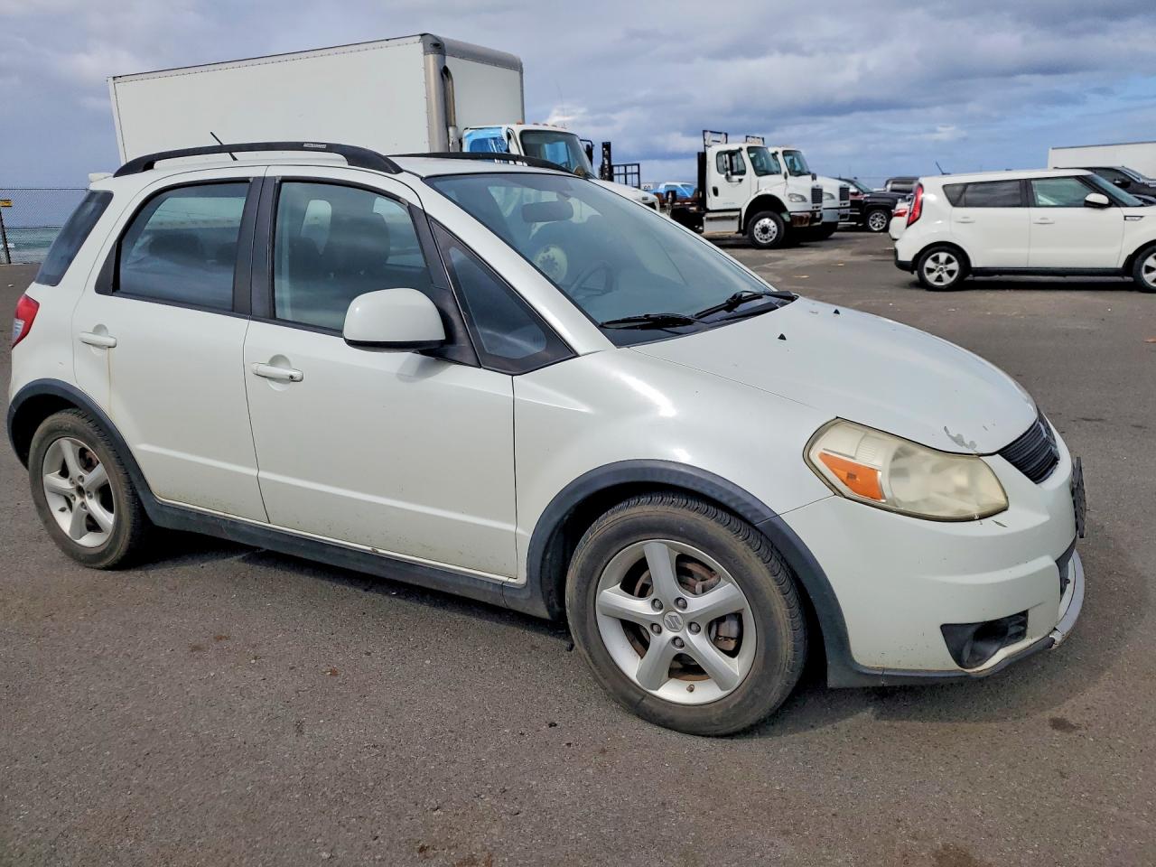 2007 Suzuki Sx4 White vin: JS2YB413775106400