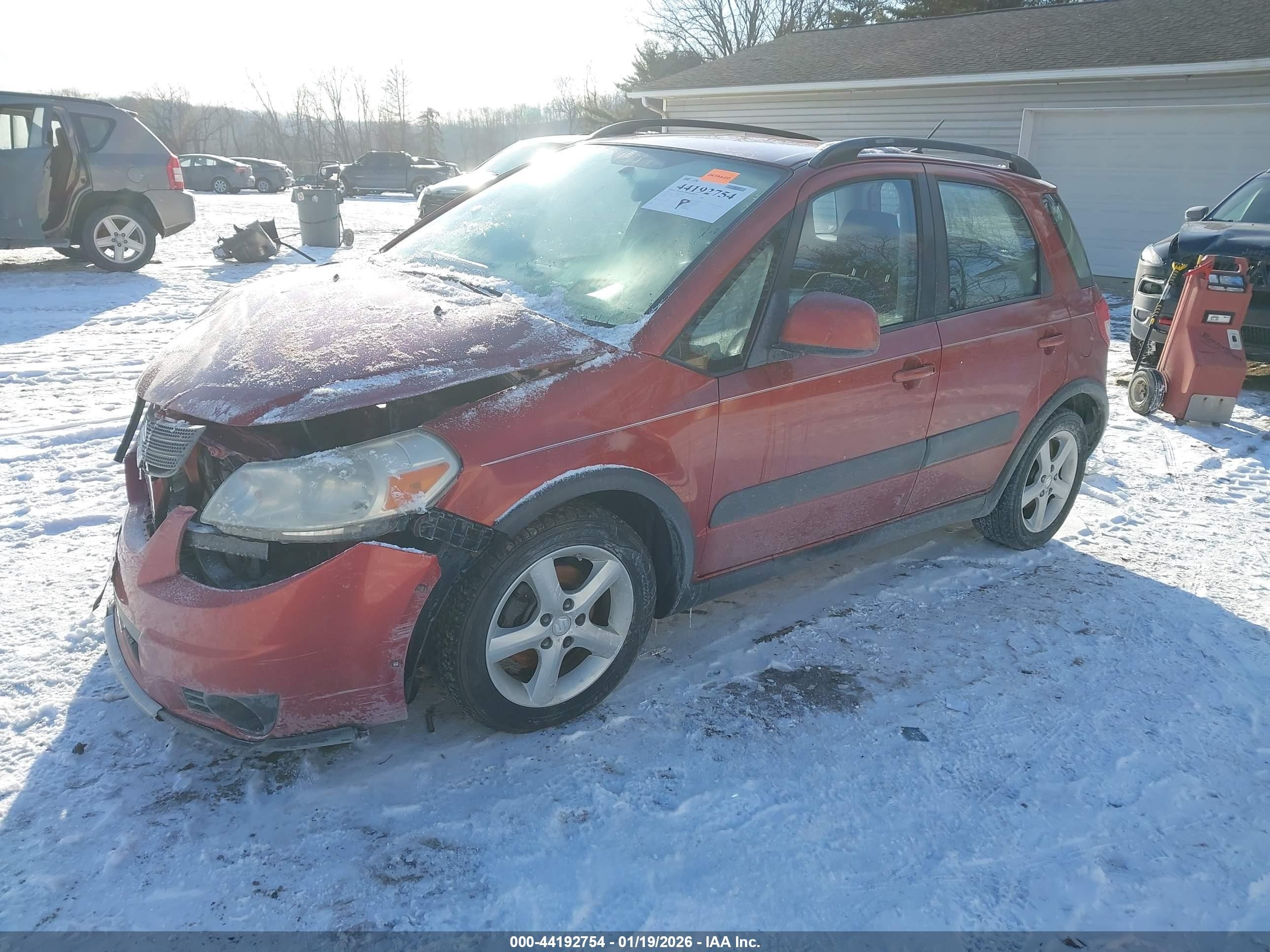 2007 Suzuki Sx4 Convenience/rally Red vin: JS2YB413775109233