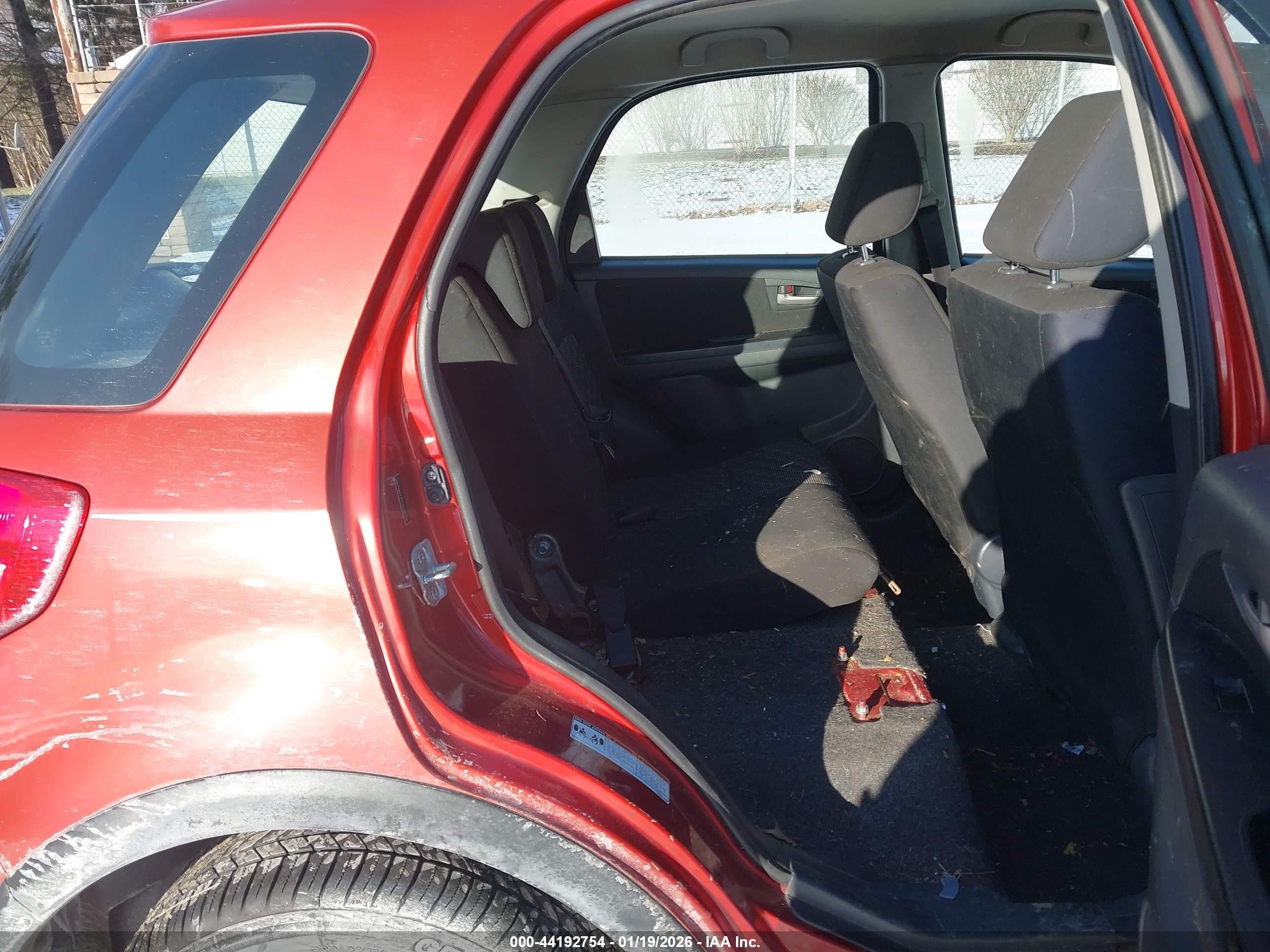 2007 Suzuki Sx4 Convenience/rally Red vin: JS2YB413775109233