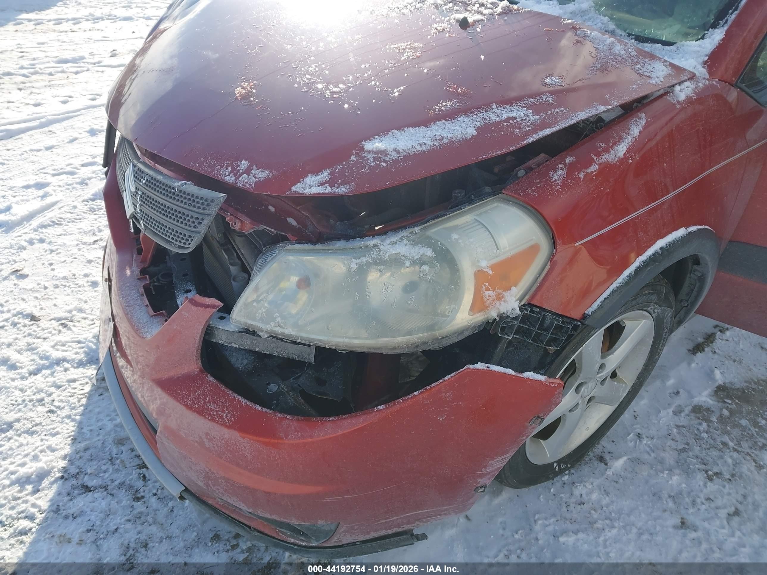 2007 Suzuki Sx4 Convenience/rally Red vin: JS2YB413775109233