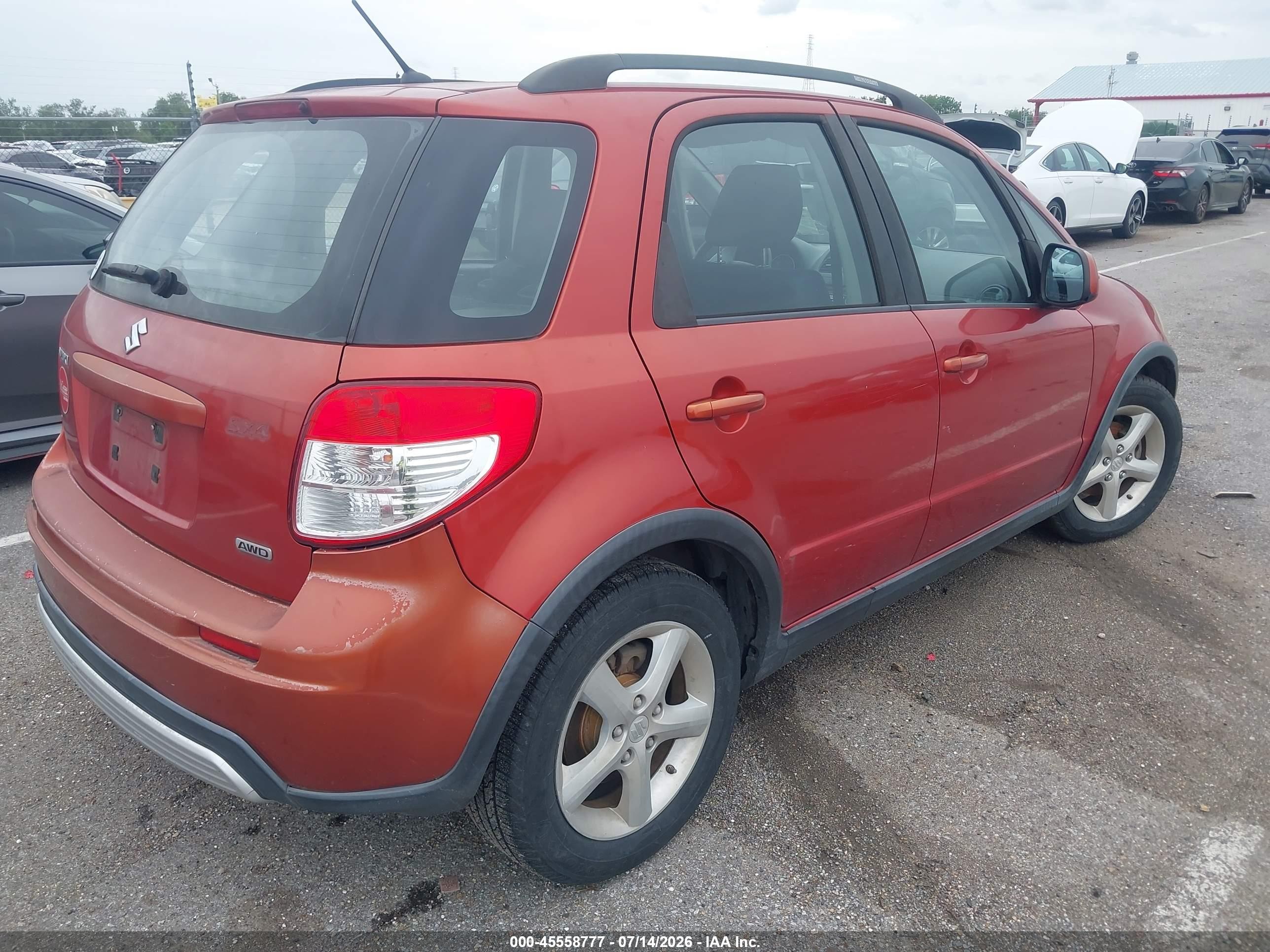 2009 Suzuki Sx4 Auto Awd/auto Technology Pkg Awd/man Awd/man Technology Pkg Awd Красный vin: JS2YB413X96203233