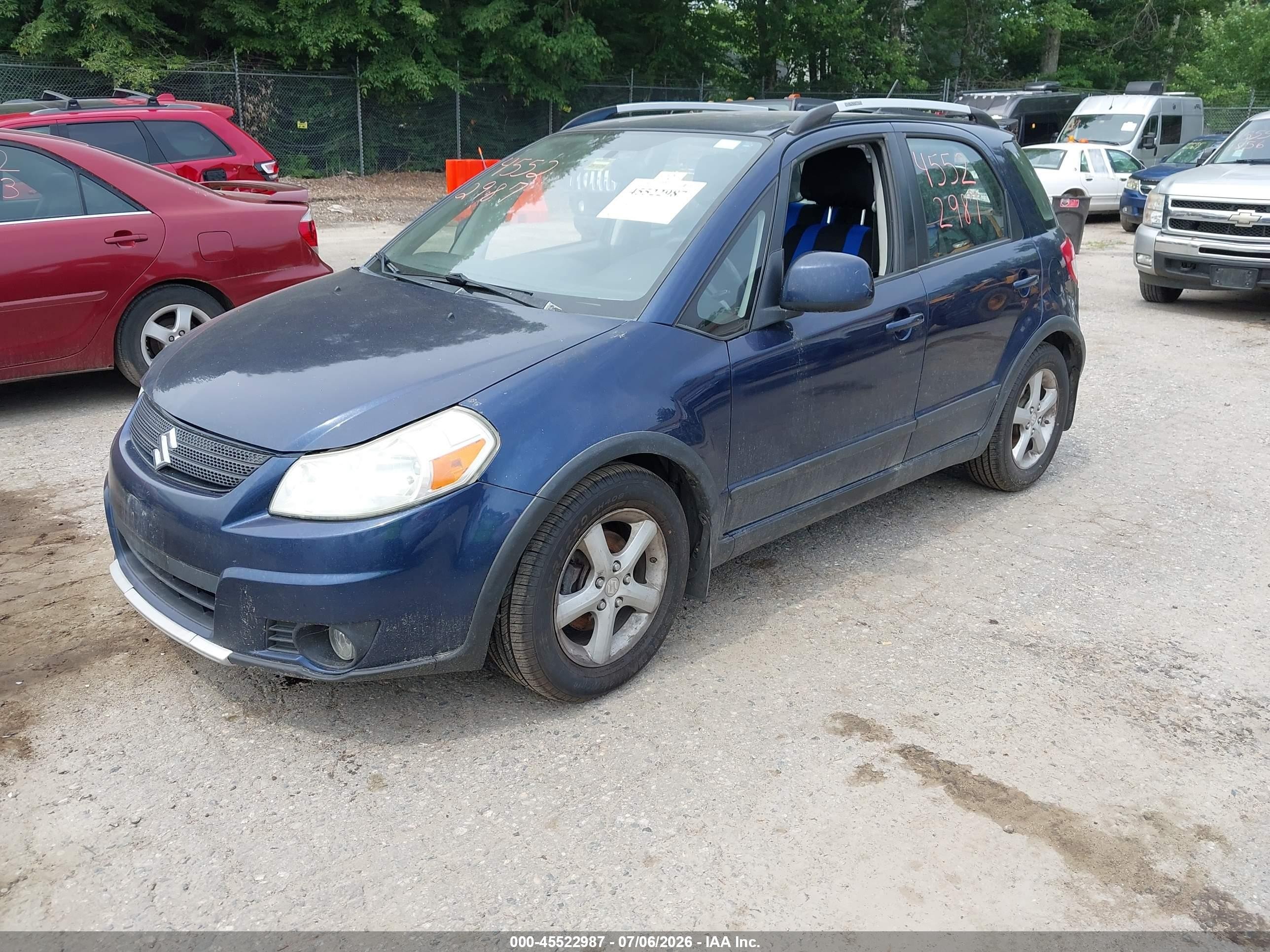 2008 Suzuki Sx4 Convenience/touring Blue vin: JS2YB417085101785