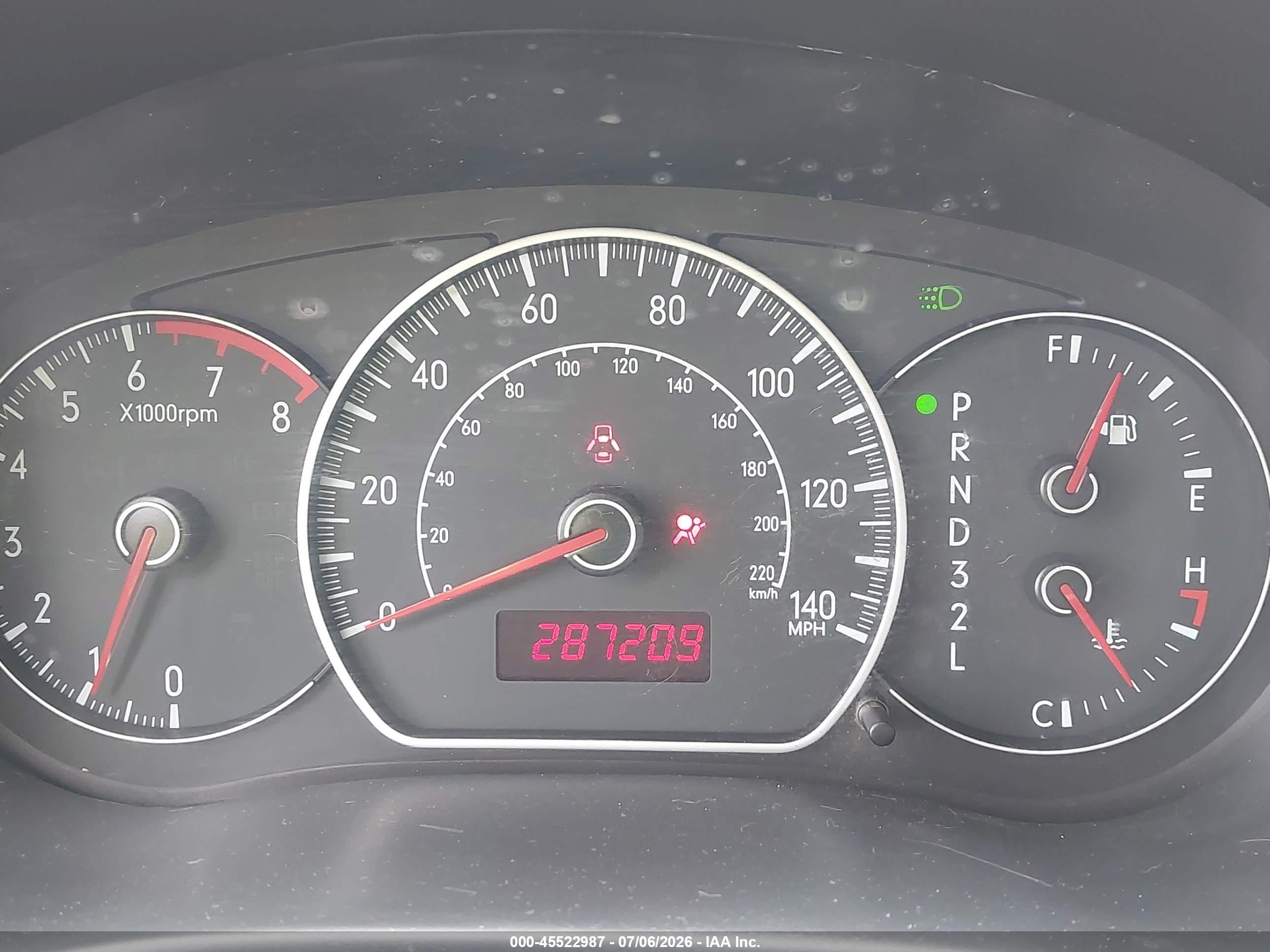 2008 Suzuki Sx4 Convenience/touring Blue vin: JS2YB417085101785