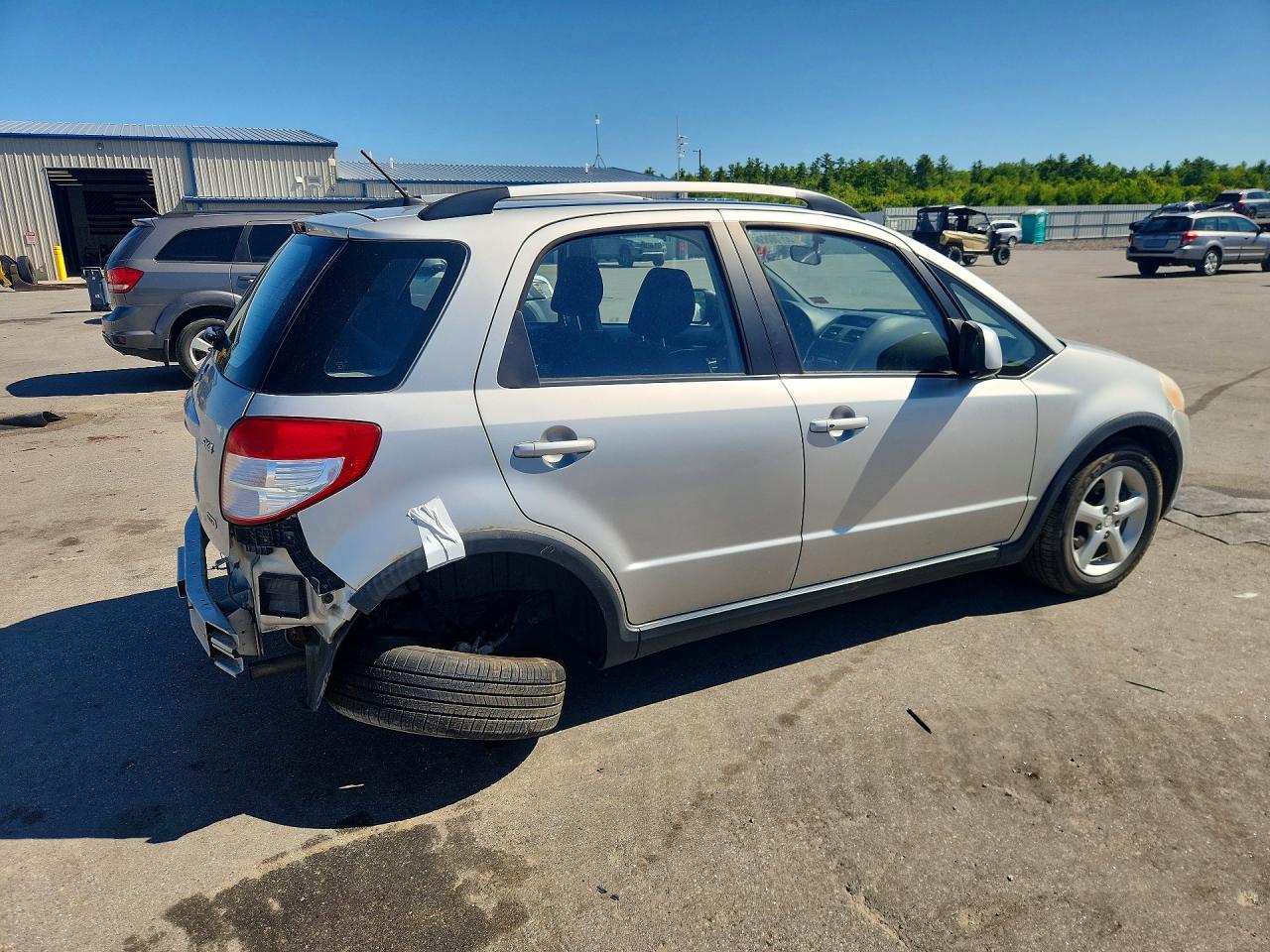 2007 Suzuki Sx4 Sport Silver vin: JS2YB417175101566